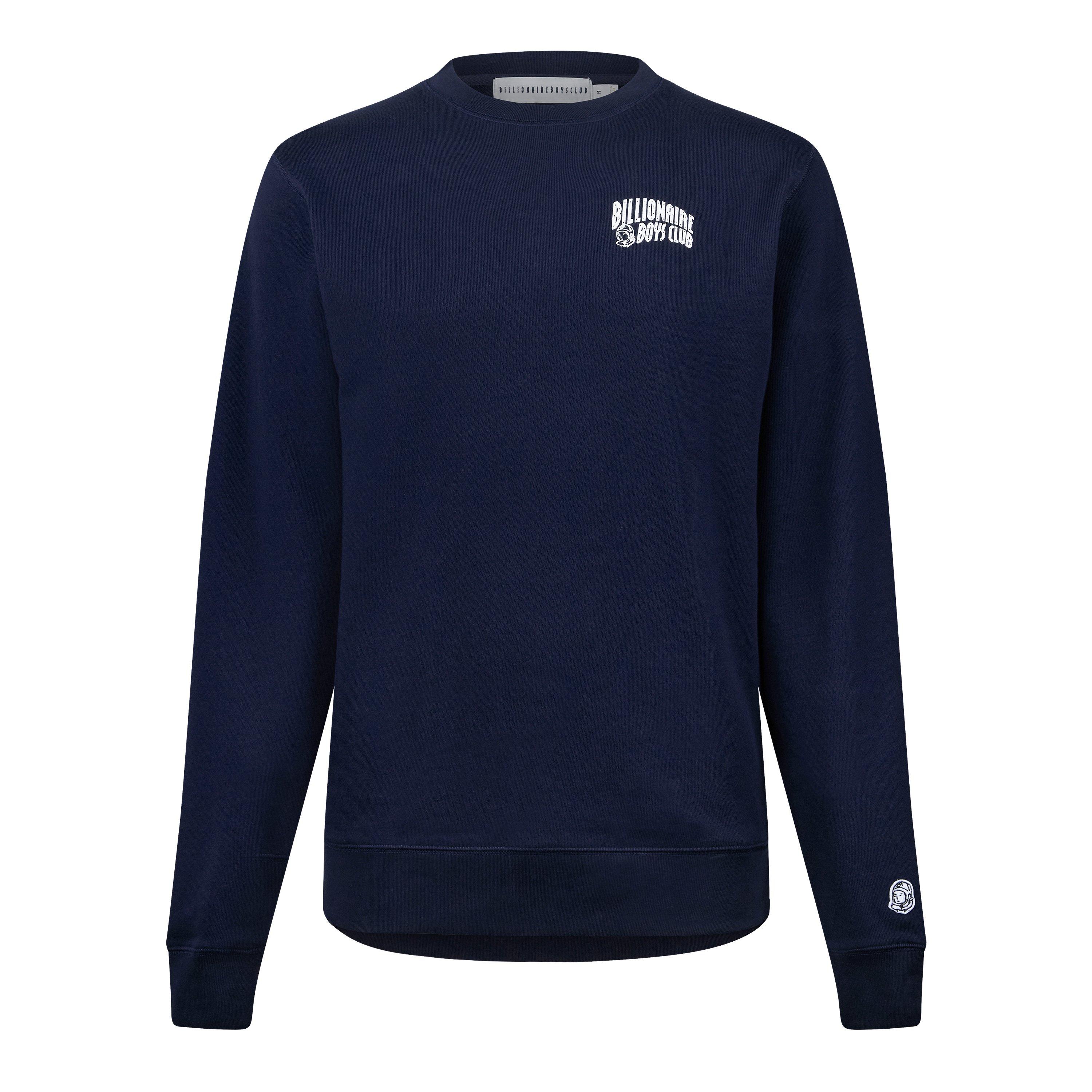 Billionaire Boys Club  Small Arch Logo Sweatshirt - Navy/White - X Small