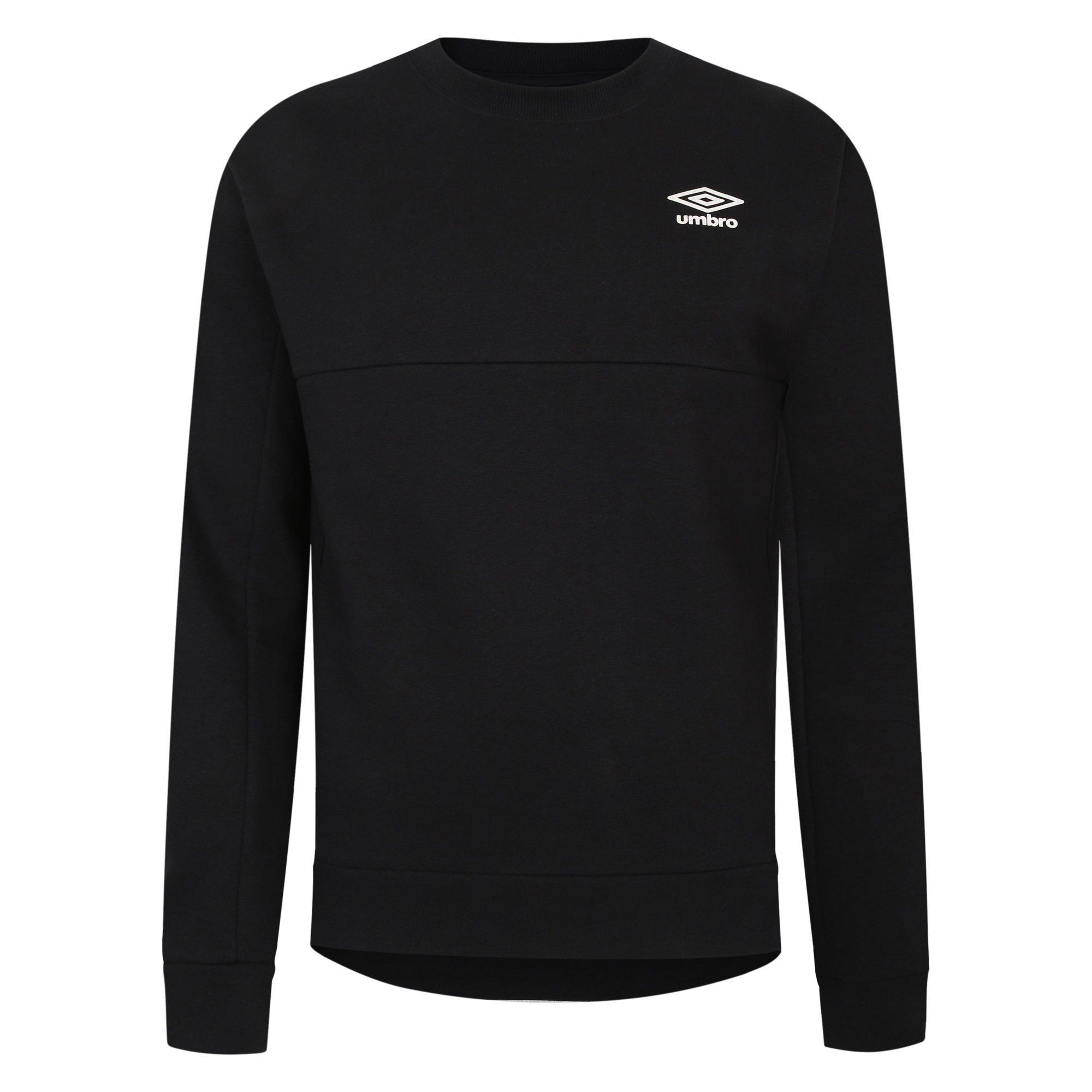 Umbro Men's Pro Fleece Crew Sweatshirt - Black - 2X Large