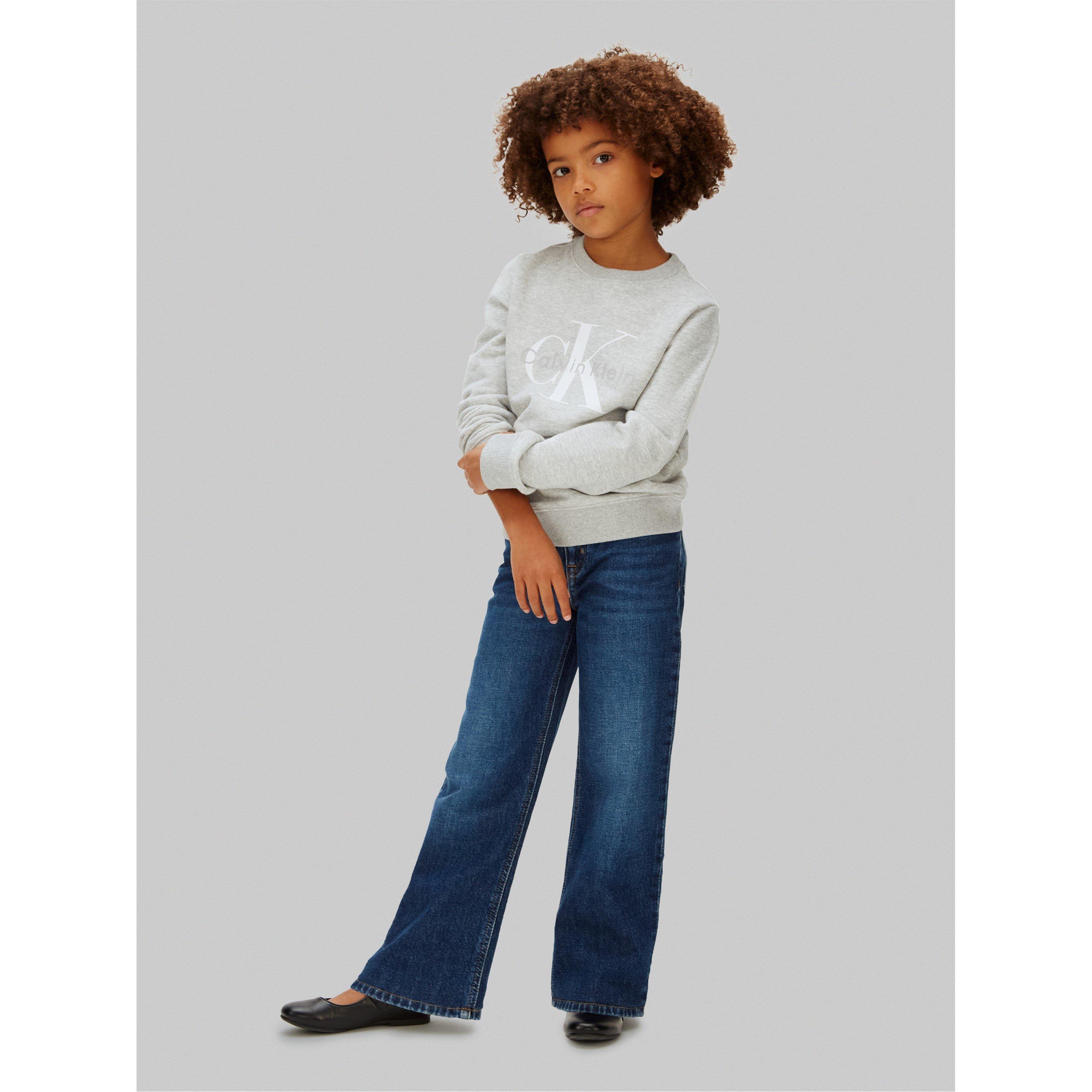 Sivo - Calvin Klein - CK L Logo Crew Nck Jn63 - 4