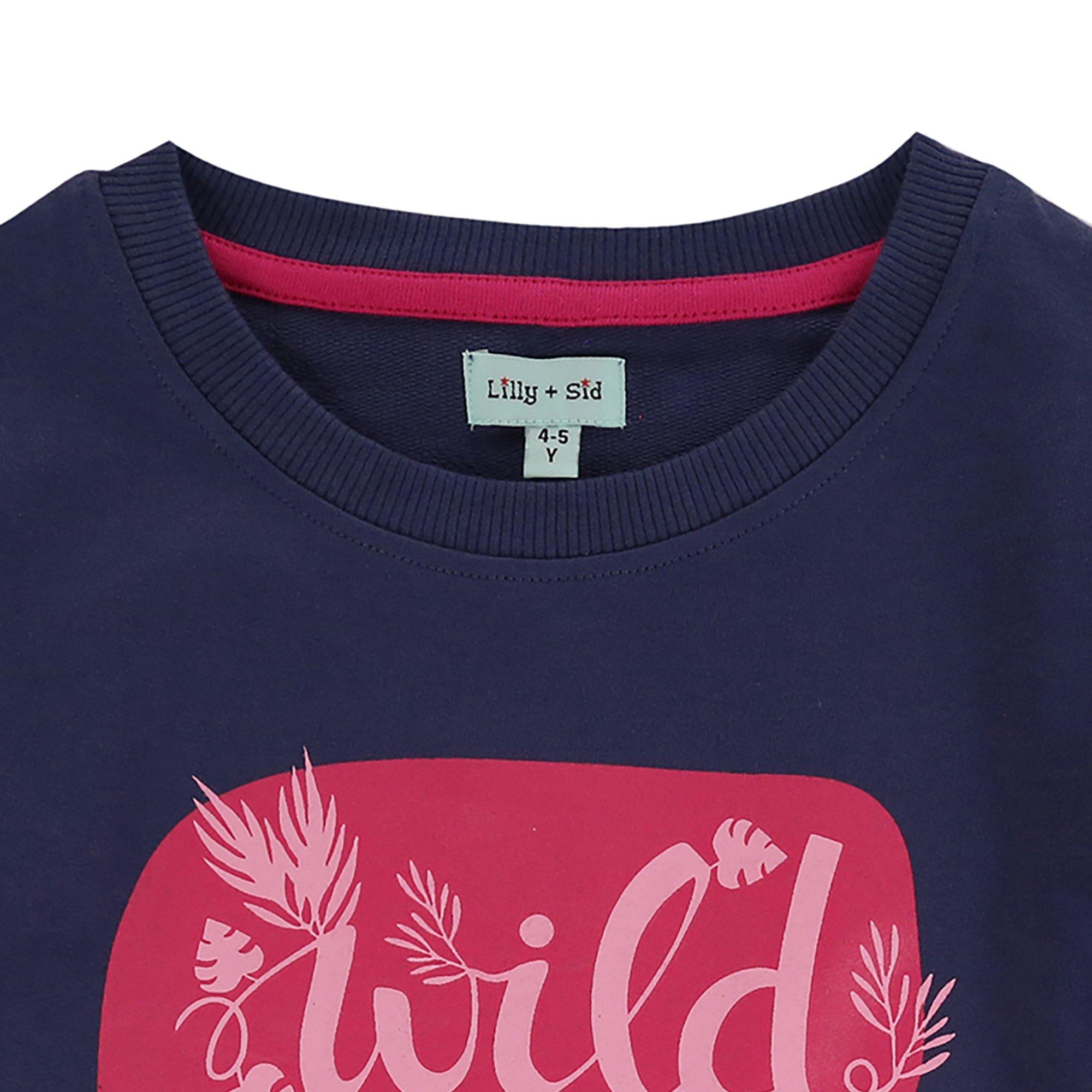 Navy - Lilly and Sid - Wild Thing Crew Sweatshirt - 3