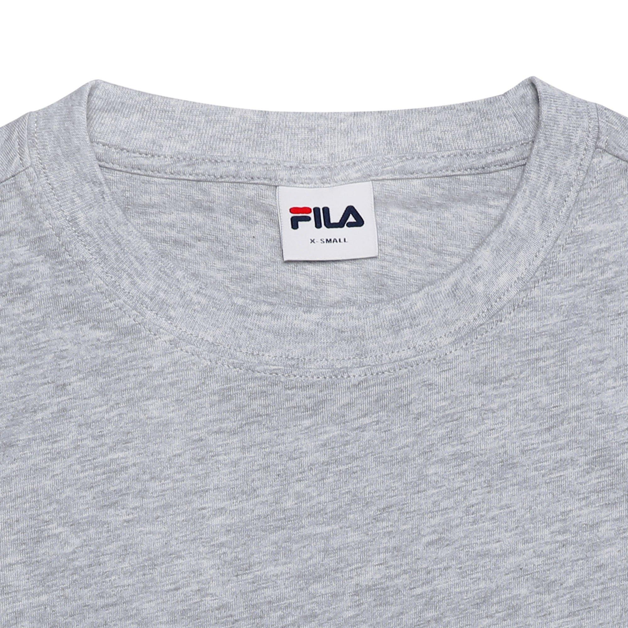 DarkSlubMelange - Fila - Chest Small Logo T-Shirt Adults - 4