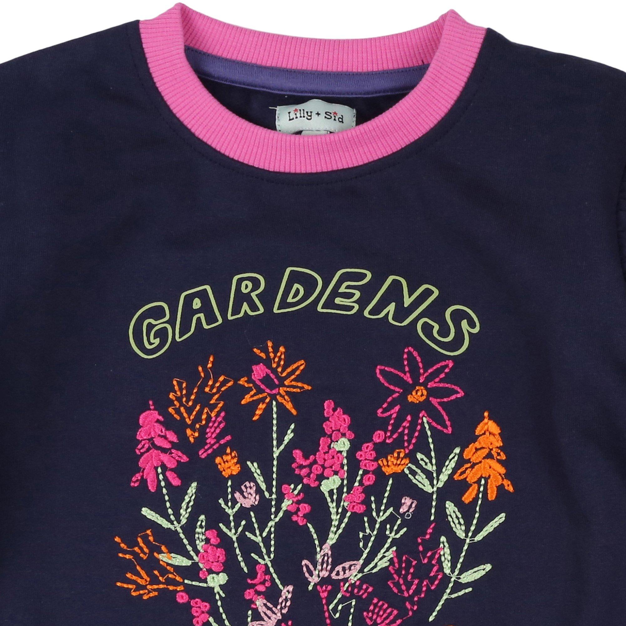 Navy - Lilly and Sid - Crew Sweatshirt - 3