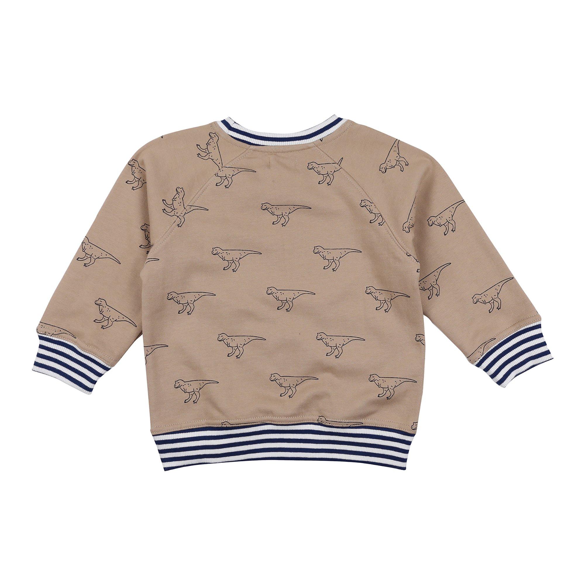 Stone - Lilly and Sid - Dinosaur Print Crew Sweatshirt - 2