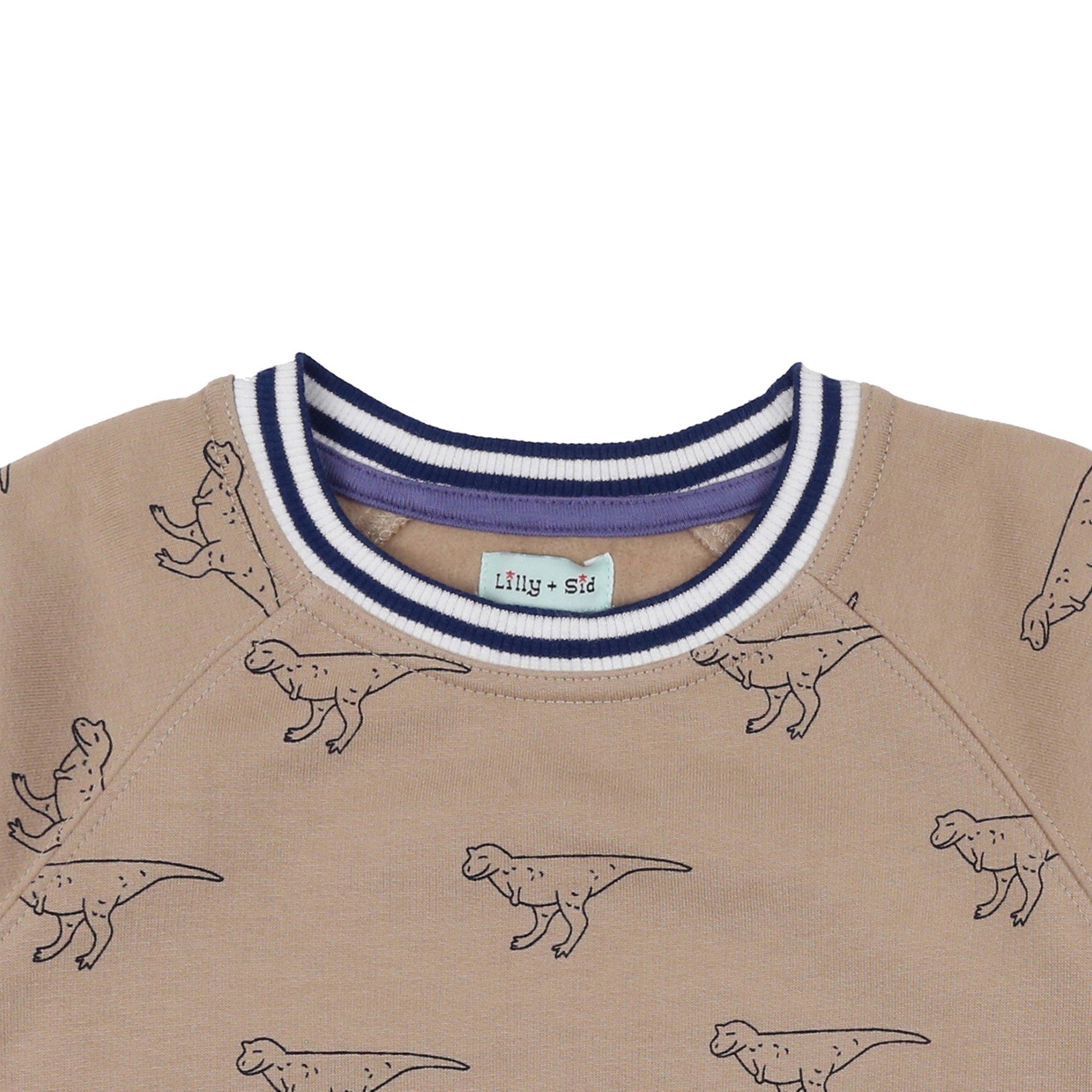 Stone - Lilly and Sid - Dinosaur Print Crew Sweatshirt - 3