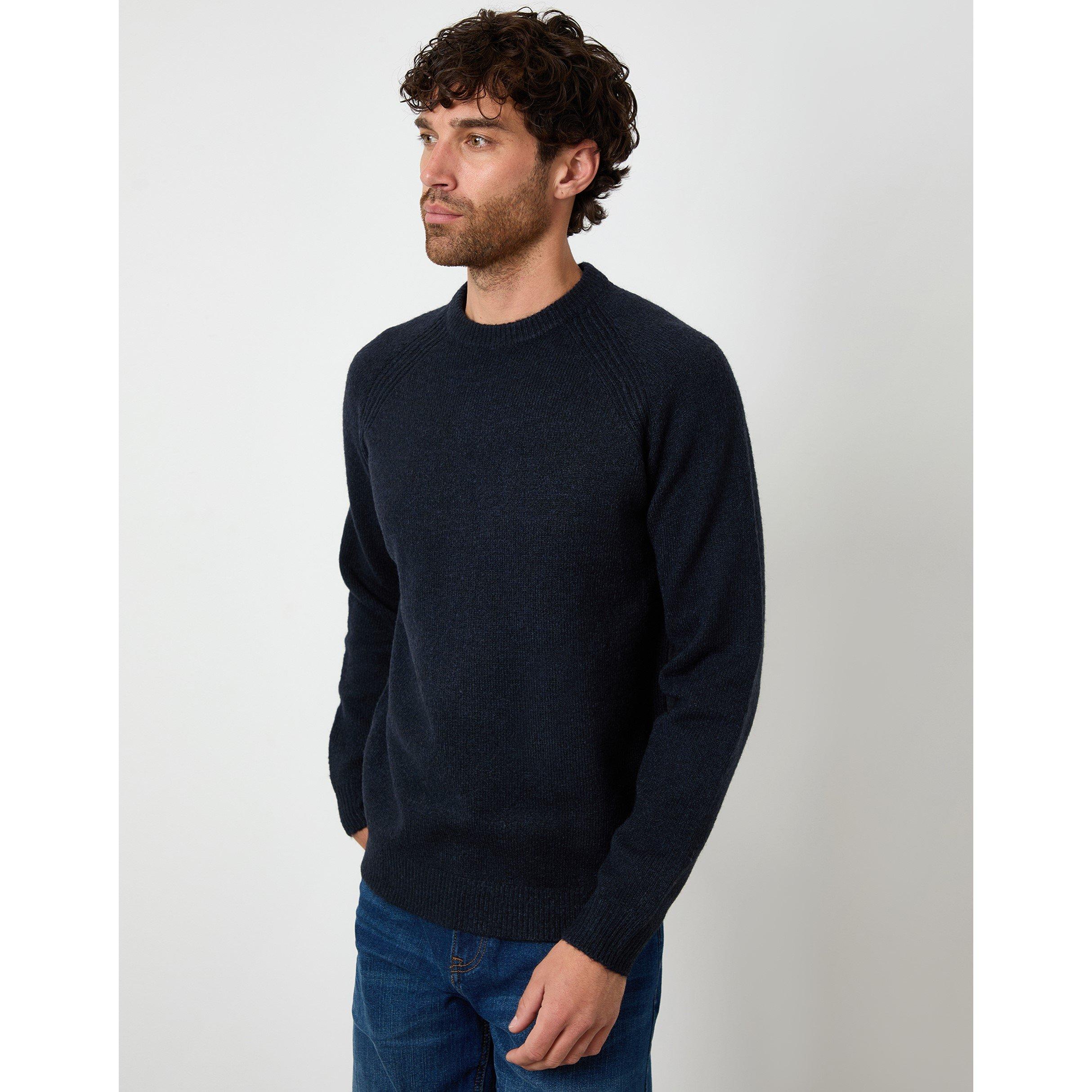 Threadbare Men's Tb Dunlet Crew Sweatshirt - Navy - Small