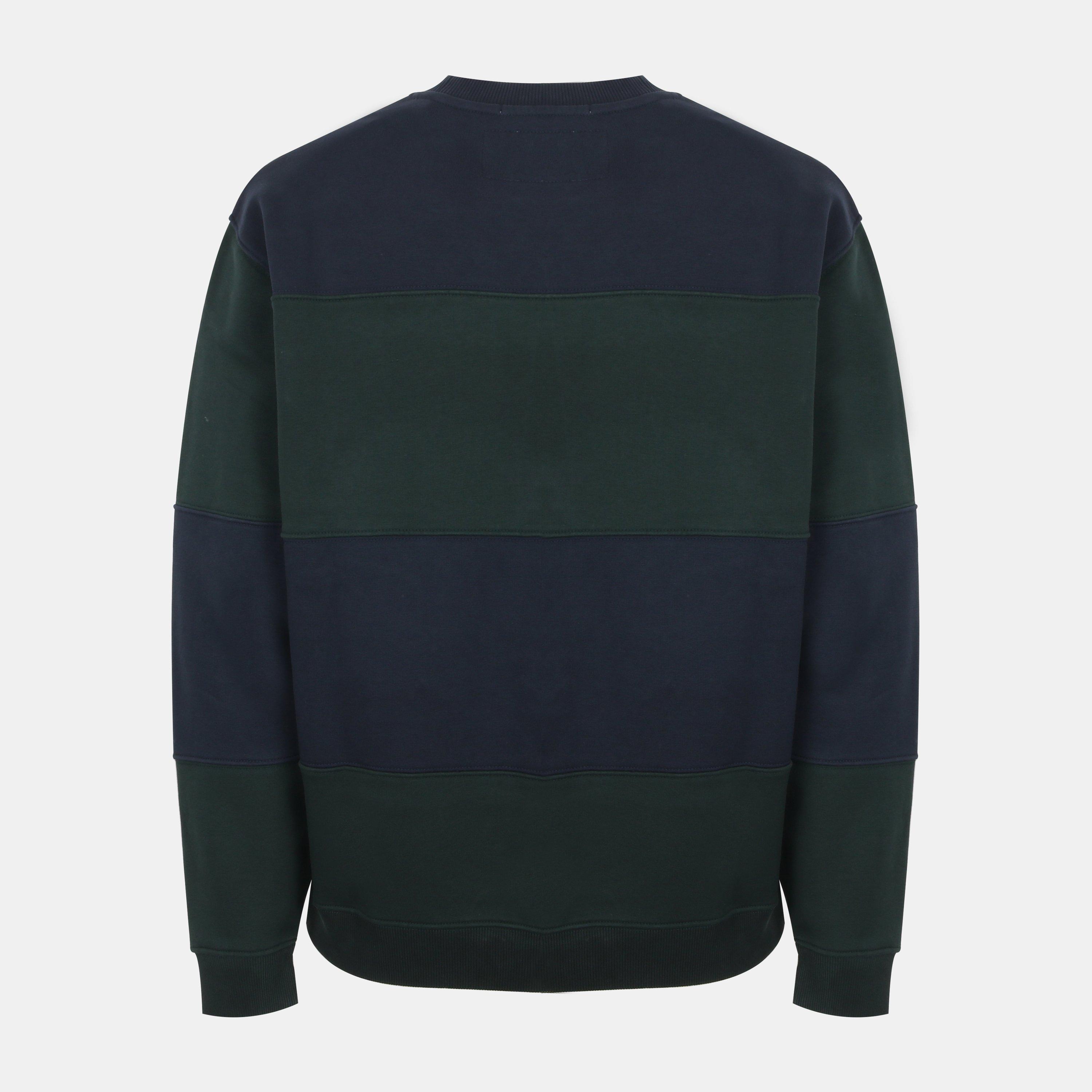 Pin/Marine - Jack Wills - Lewis Cotton Long Sleeve Crew Sweatshirt - 2