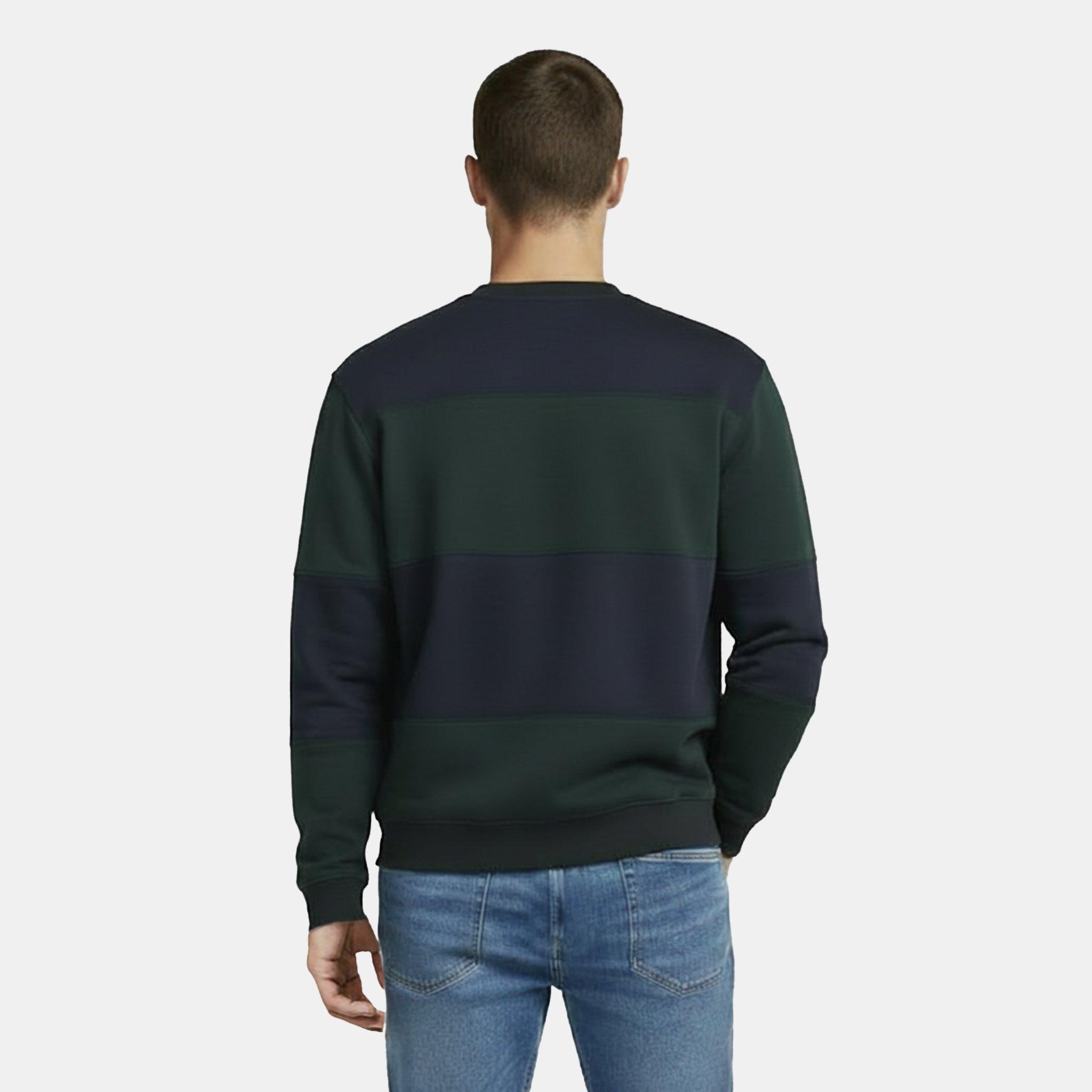 Pinho/Marinha - Jack Wills - Men's Lewis Cotton Long Sleeve Crew Sweatshirt - 4