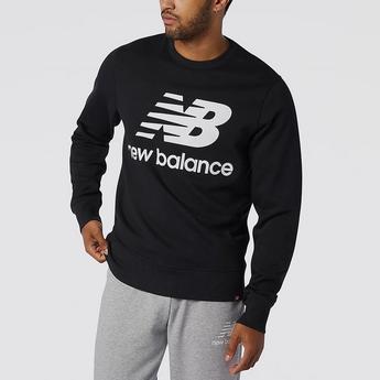 New Balance Essentials Stacked Logo Mens Crew Sweatshirts