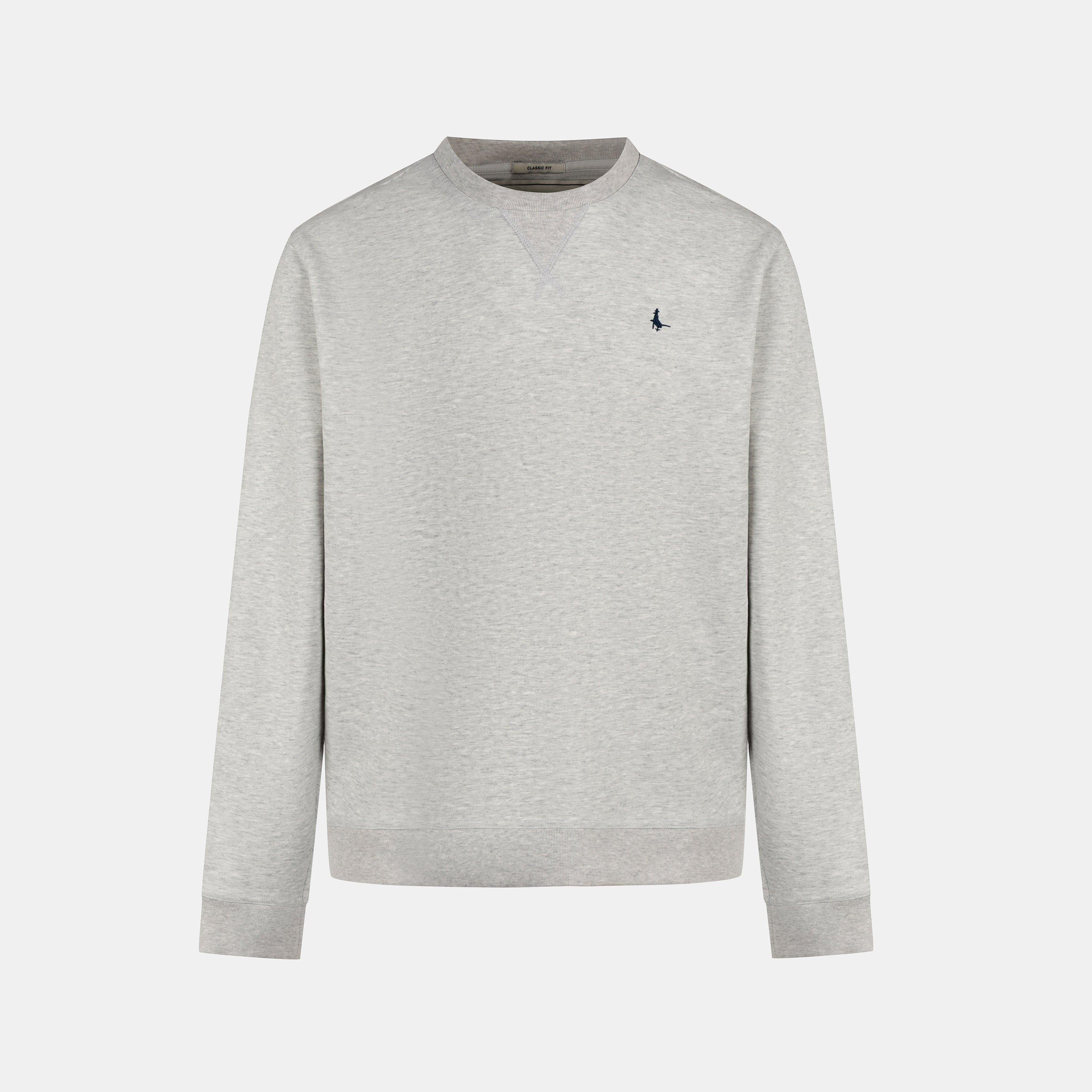 Grey - Jack Wills - JW Interlock Crew Mens - 1