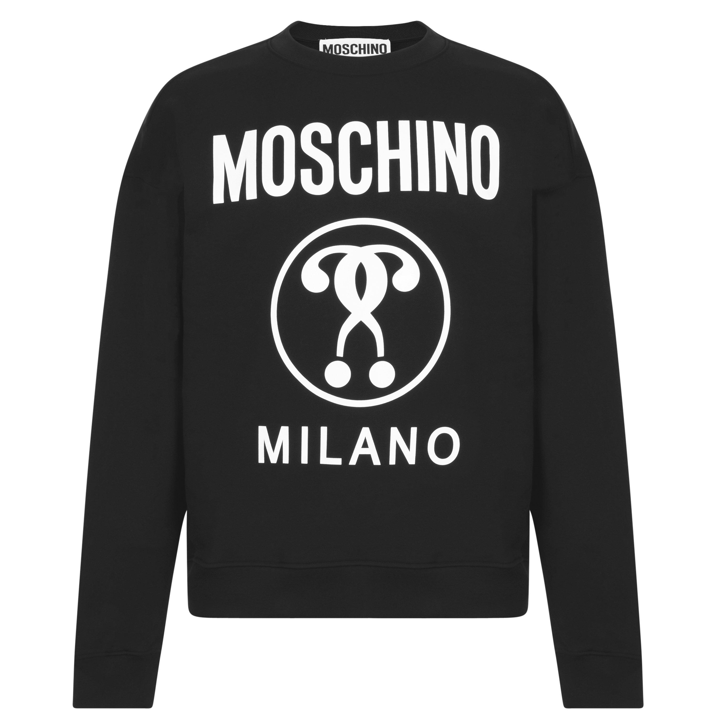 Black A1555 - Moschino - Question Mark Sweatshirt - 4