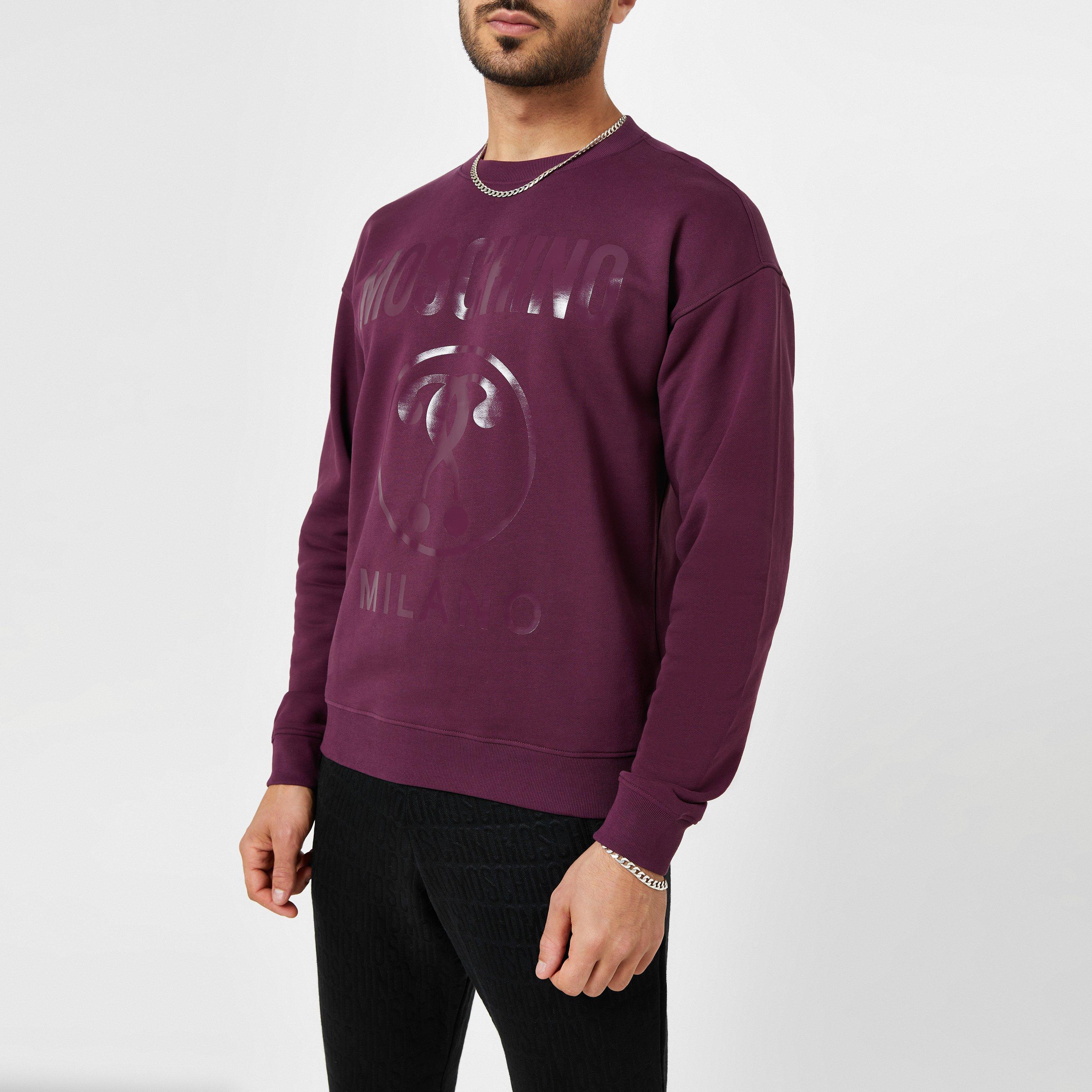 Burgundy - Moschino - Question Mark Sweatshirt - 4