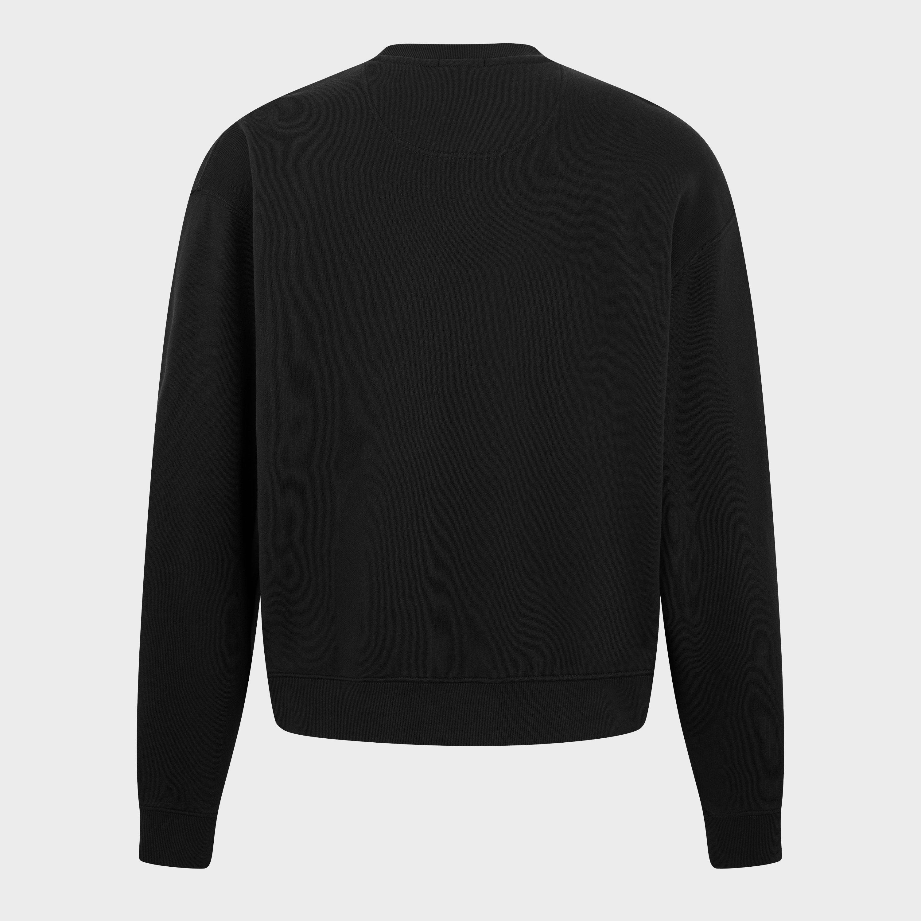 Washed Black - Jack Wills - JW Boucle Graphic Crew Sweatshirt - 2