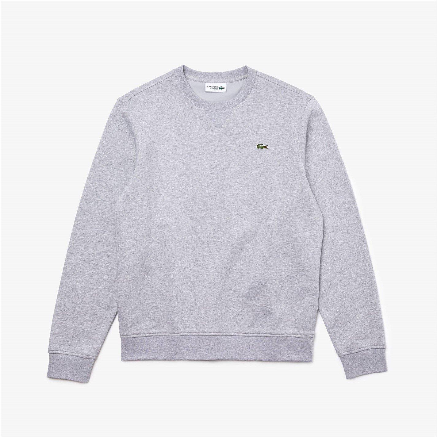 Lacoste Men's Basic Crew-Neck Sweatshirt - Light Grey CCA - M