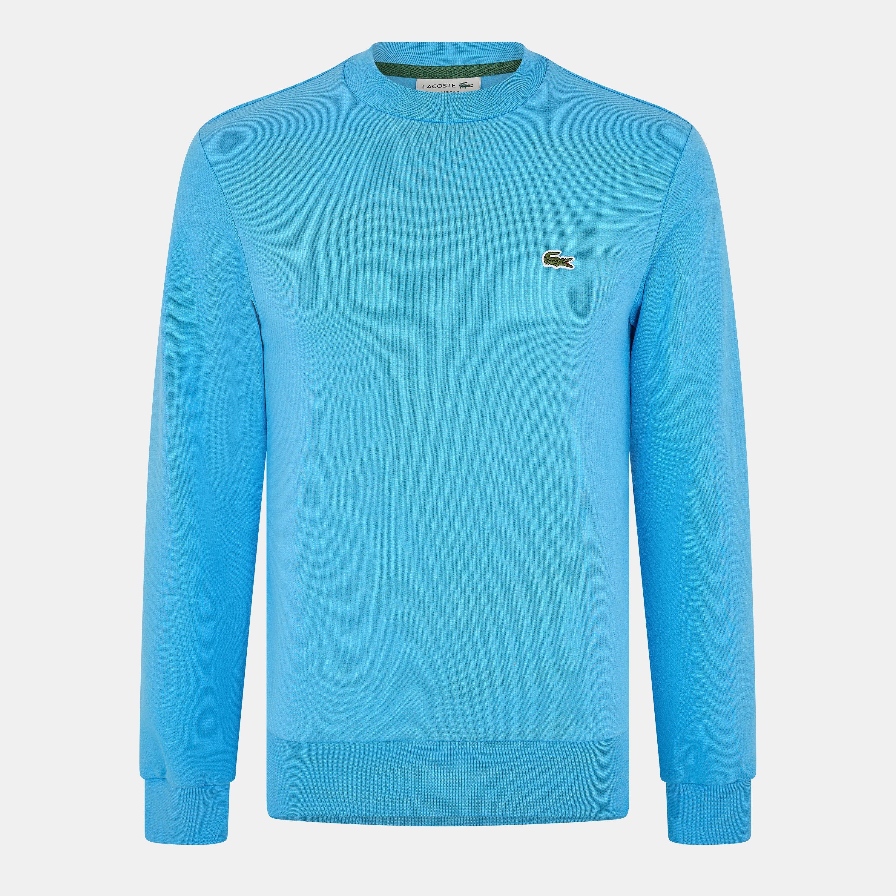 Lacoste Men's Basic Crew-Neck Sweatshirt - Argentine Blue - XS