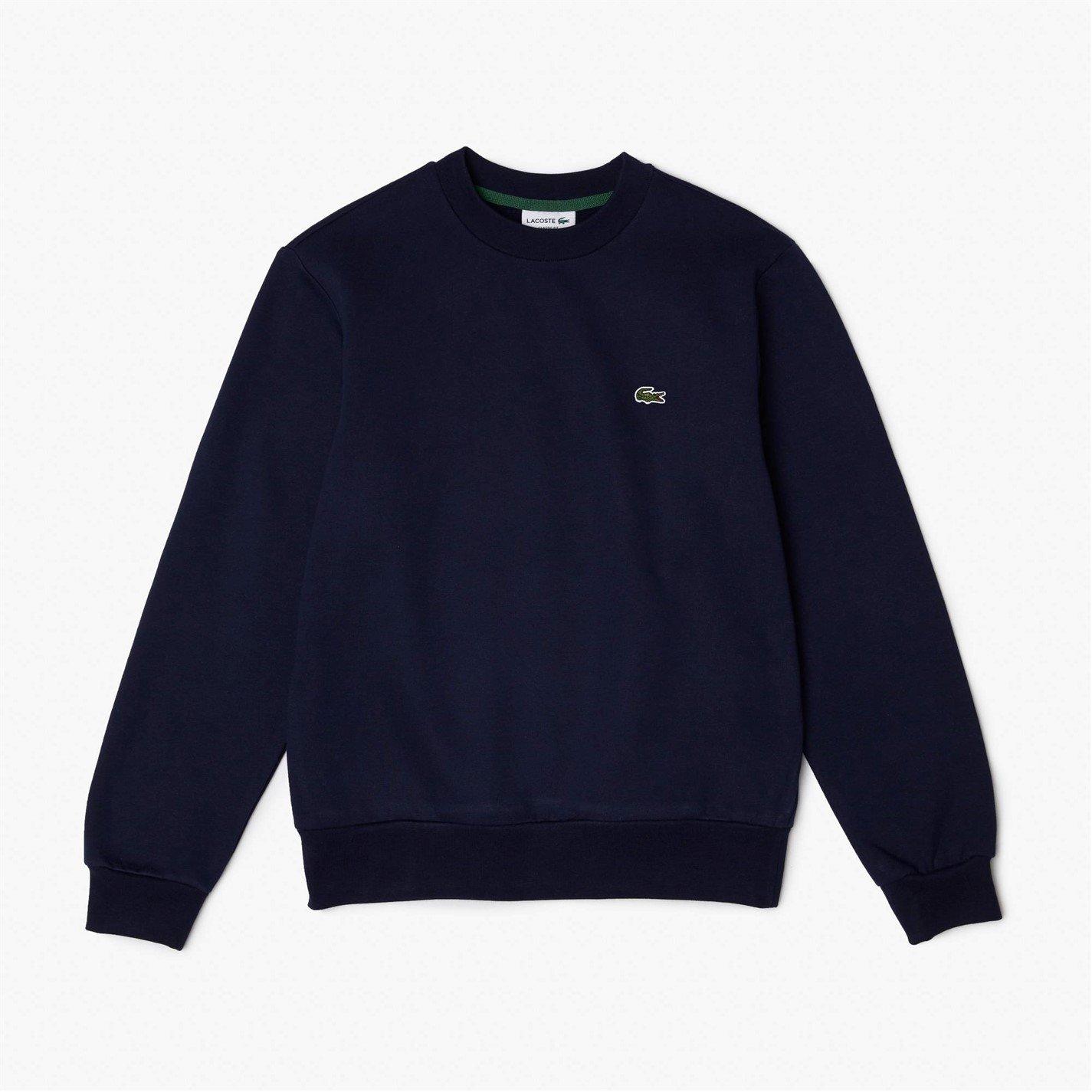 Navy 166 - Lacoste - Men's Basic Crew-Neck Sweatshirt - 1