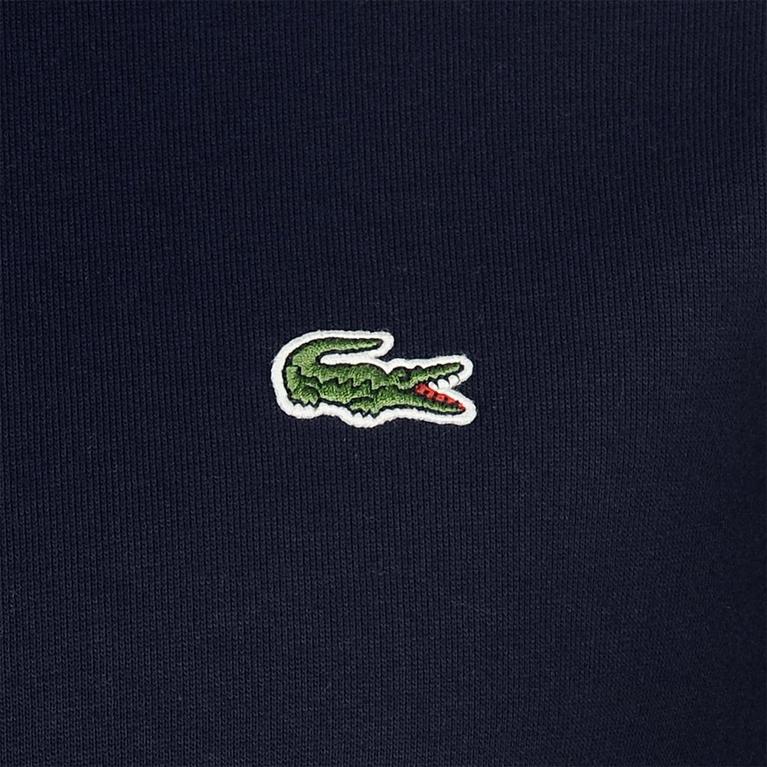 Marine 166 - Lacoste - Lacoste zip through sweatshirt with large tonal croc in gray - 4