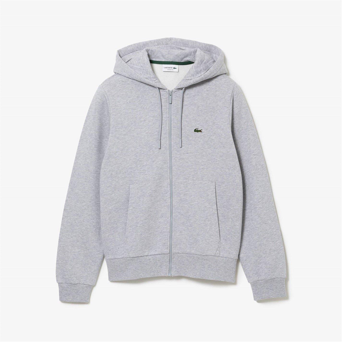 Light Grey CCA - Lacoste - Men's Basic Full-Zip Hoodie - 1