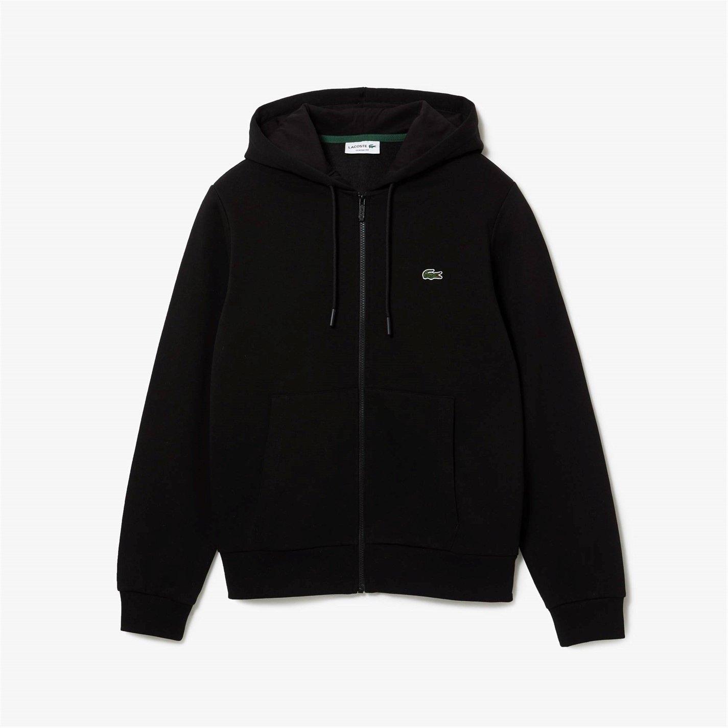Lacoste Men's Basic Full-Zip Hoodie - Black 031 - M