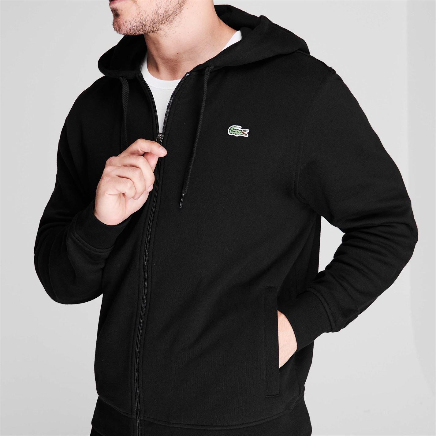 Noir 031 - Lacoste - Men's Basic Full-Zip Hoodie - 3