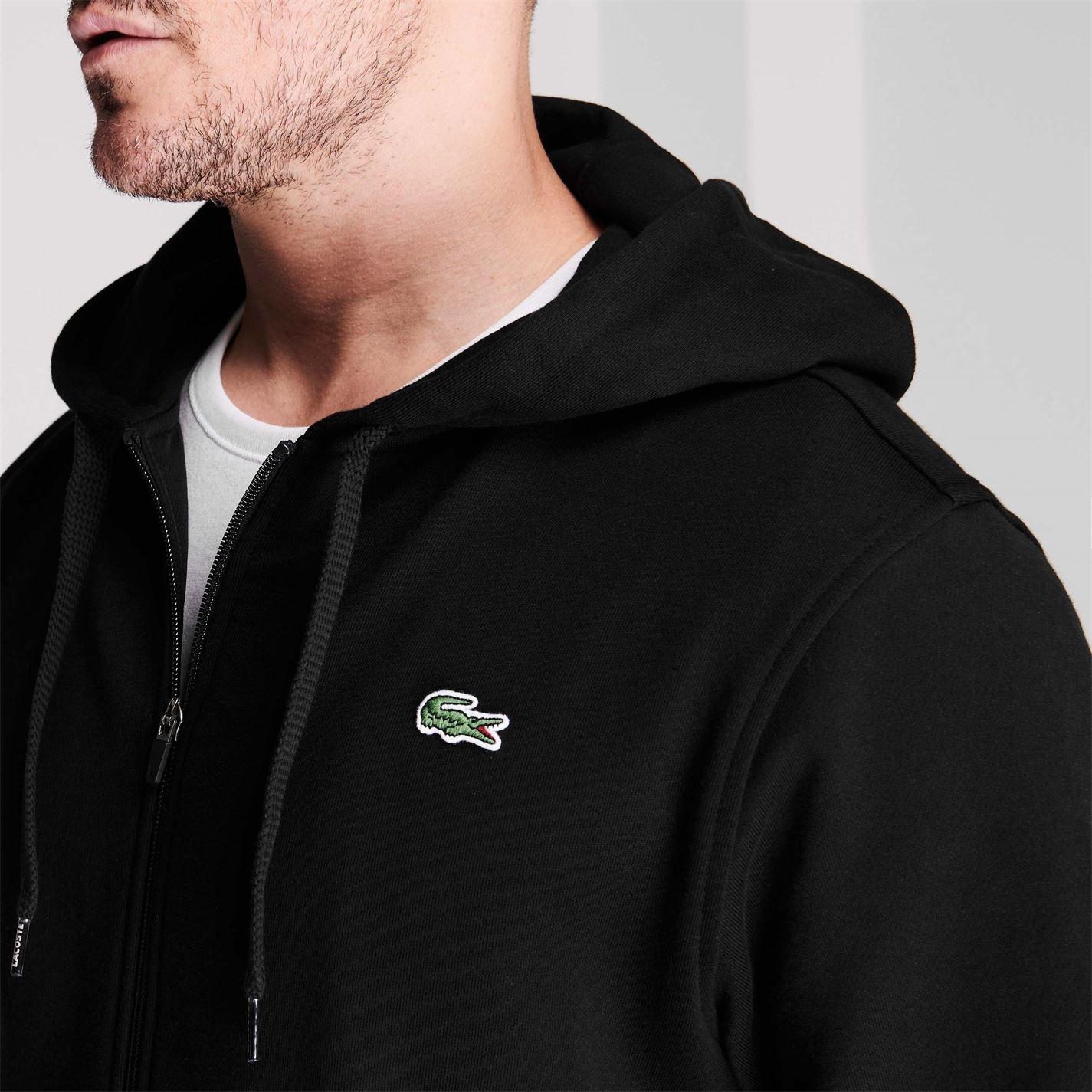 Noir 031 - Lacoste - Men's Basic Full-Zip Hoodie - 5