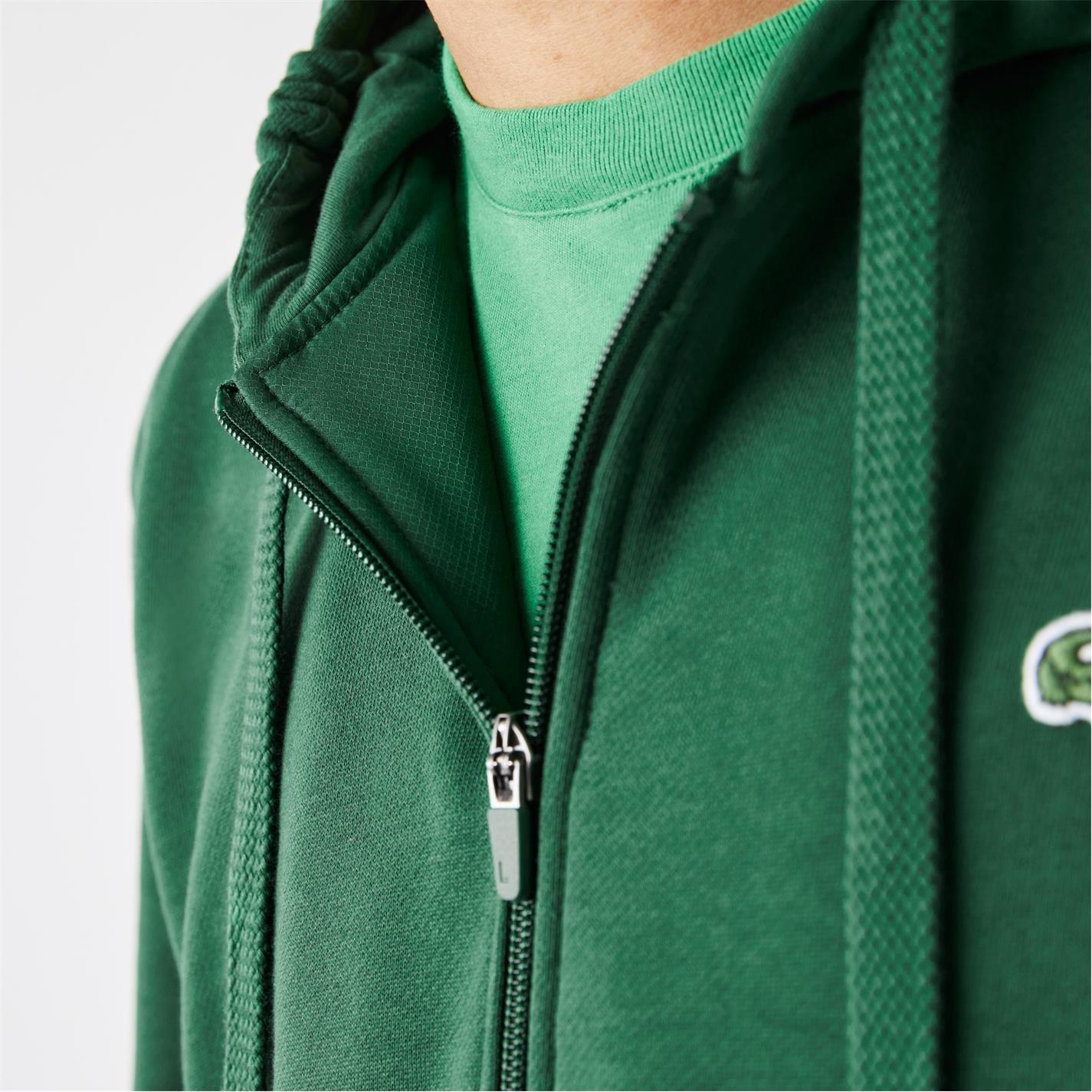 Green 132 - Lacoste - Men's Basic Full-Zip Hoodie - 8