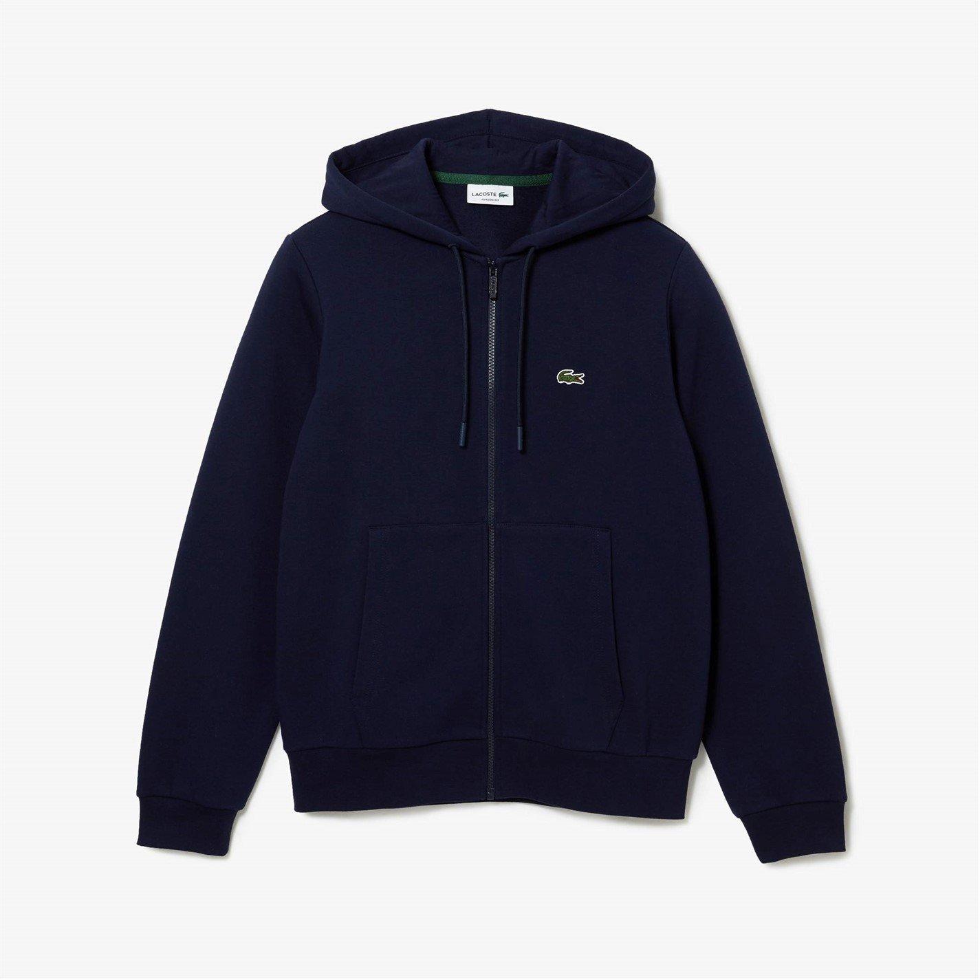 Lacoste Men's Navy 166 Basic Full-Zip Hoodie - L