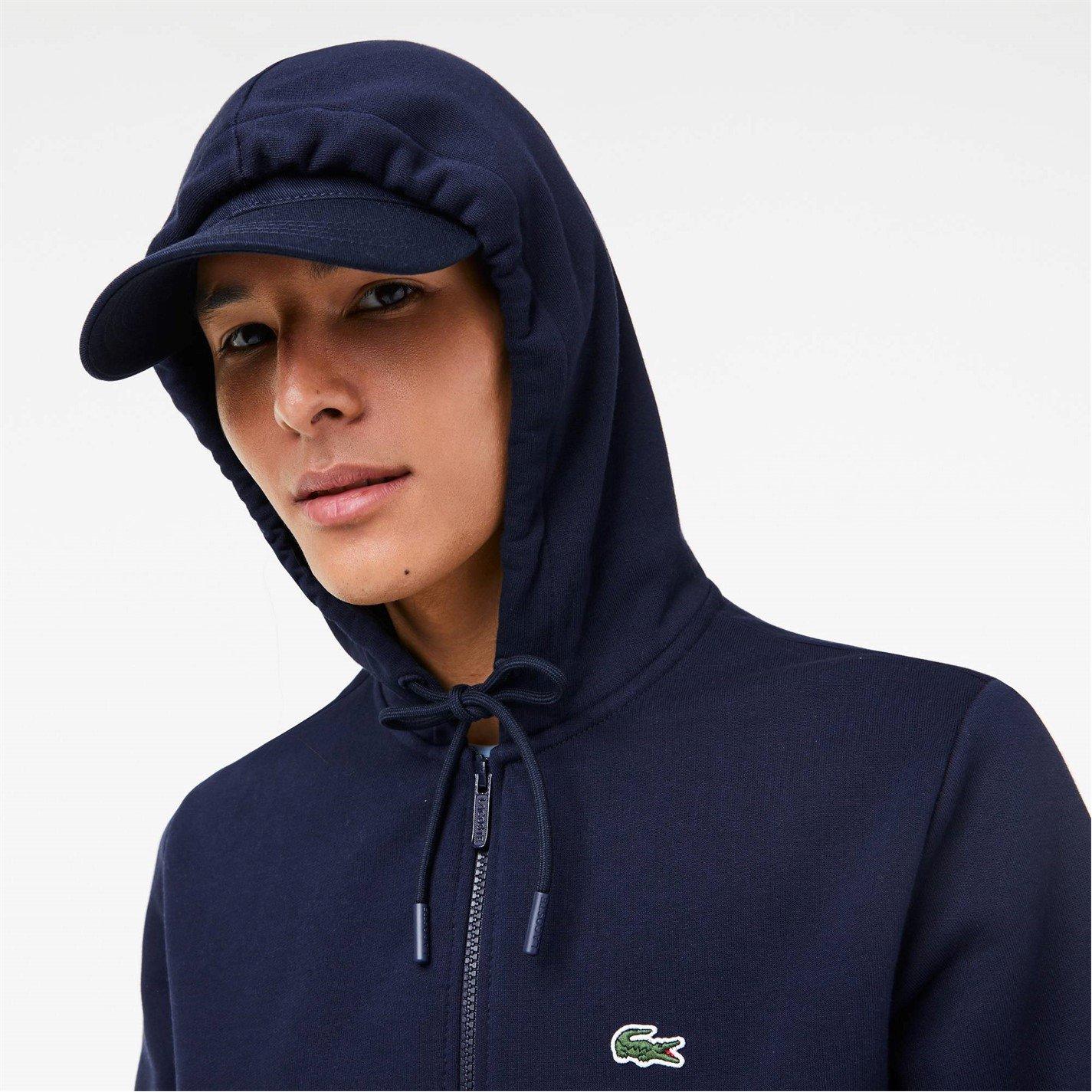 Navy 166 - Lacoste - Men's Basic Full-Zip Hoodie - 3