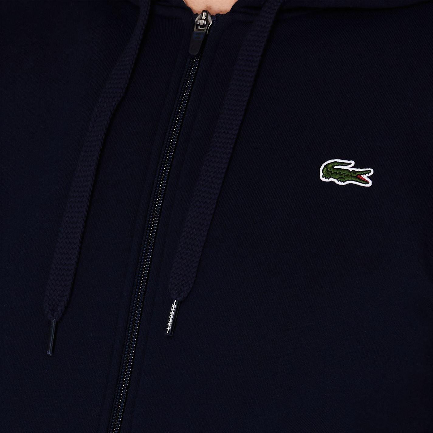Navy 166 - Lacoste - Men's Basic Full-Zip Hoodie - 5