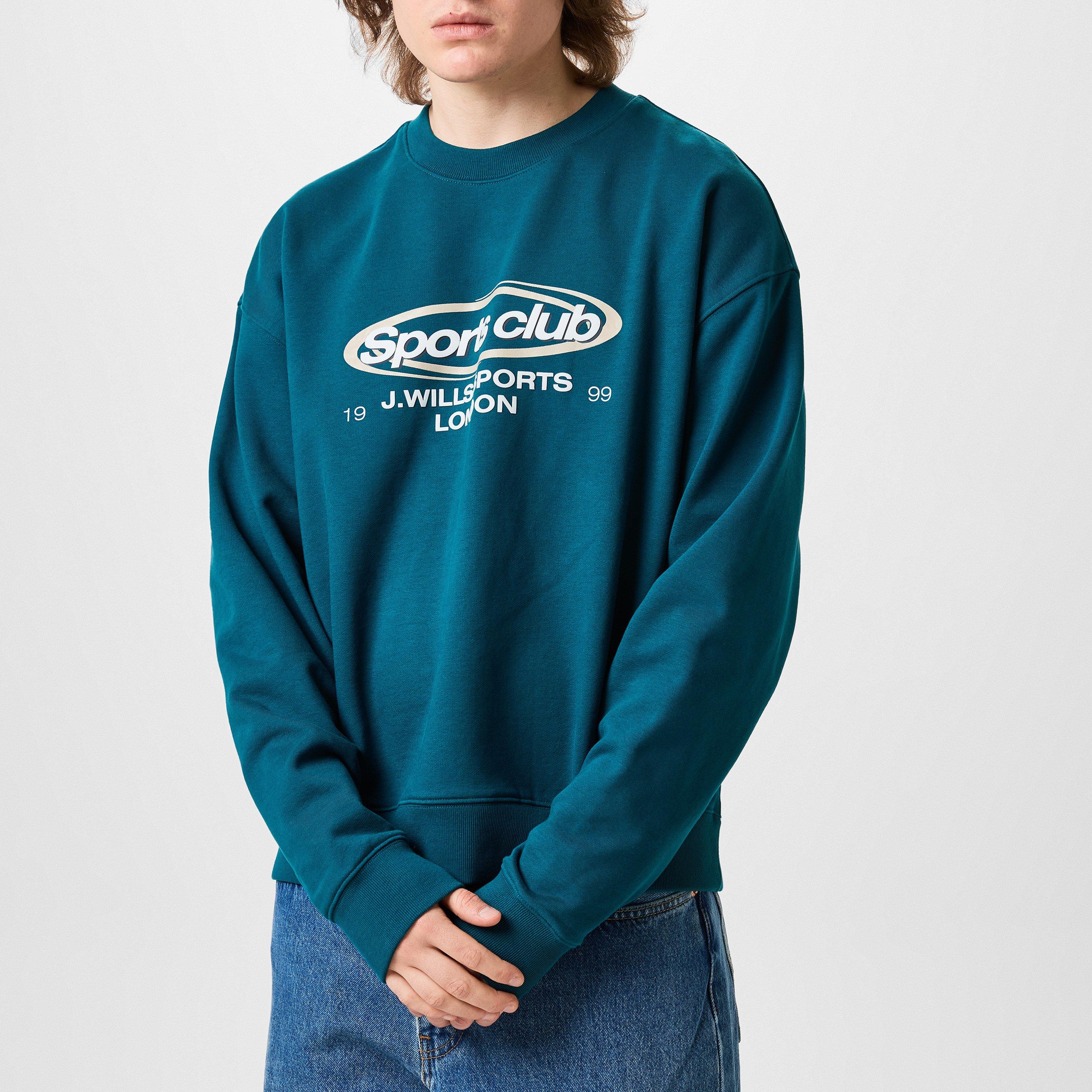 Deep Teal - Jack Wills - Sports Club Sweatshirt - 3