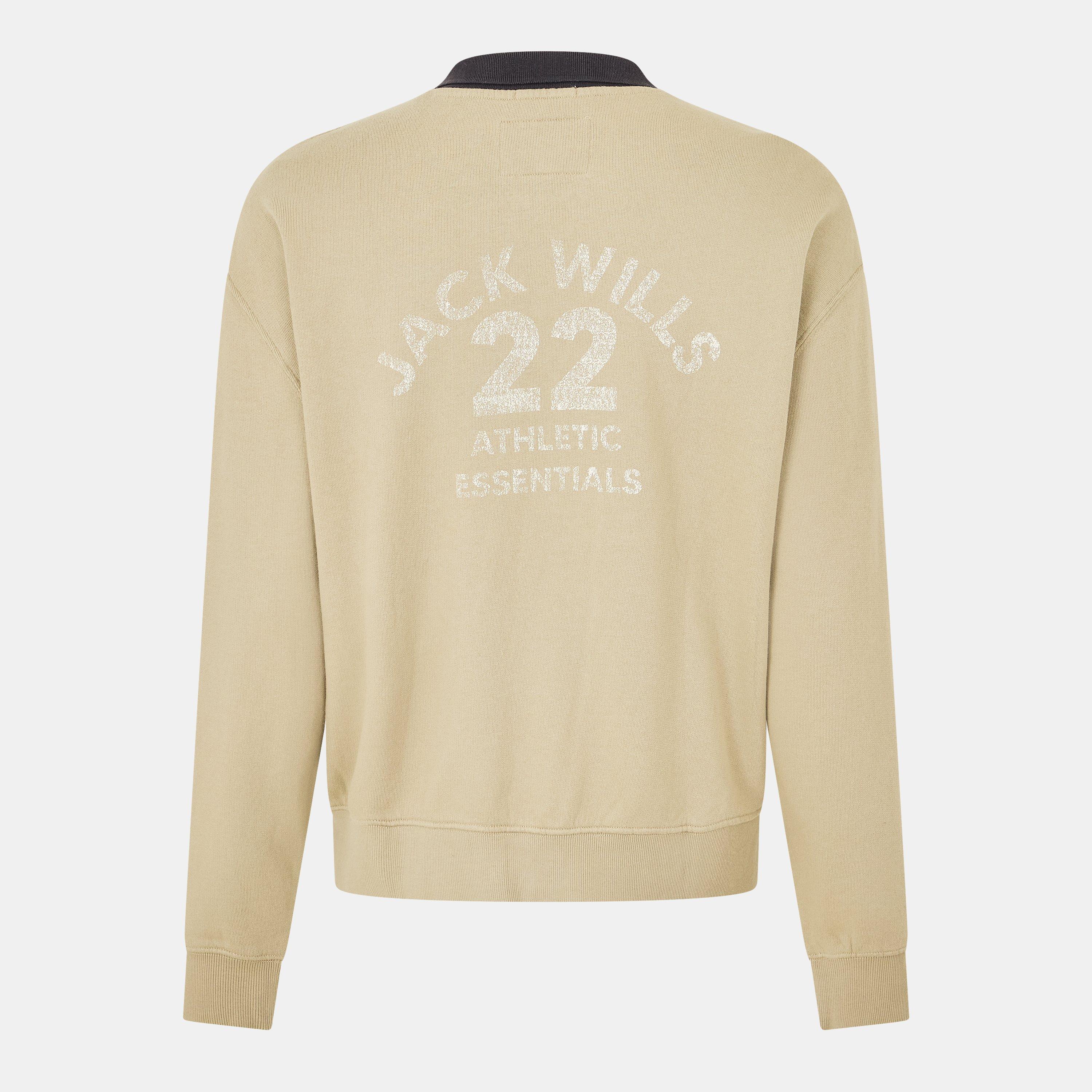 Pil - Jack Wills - Twill Collar Crew Sweatshirt - 2