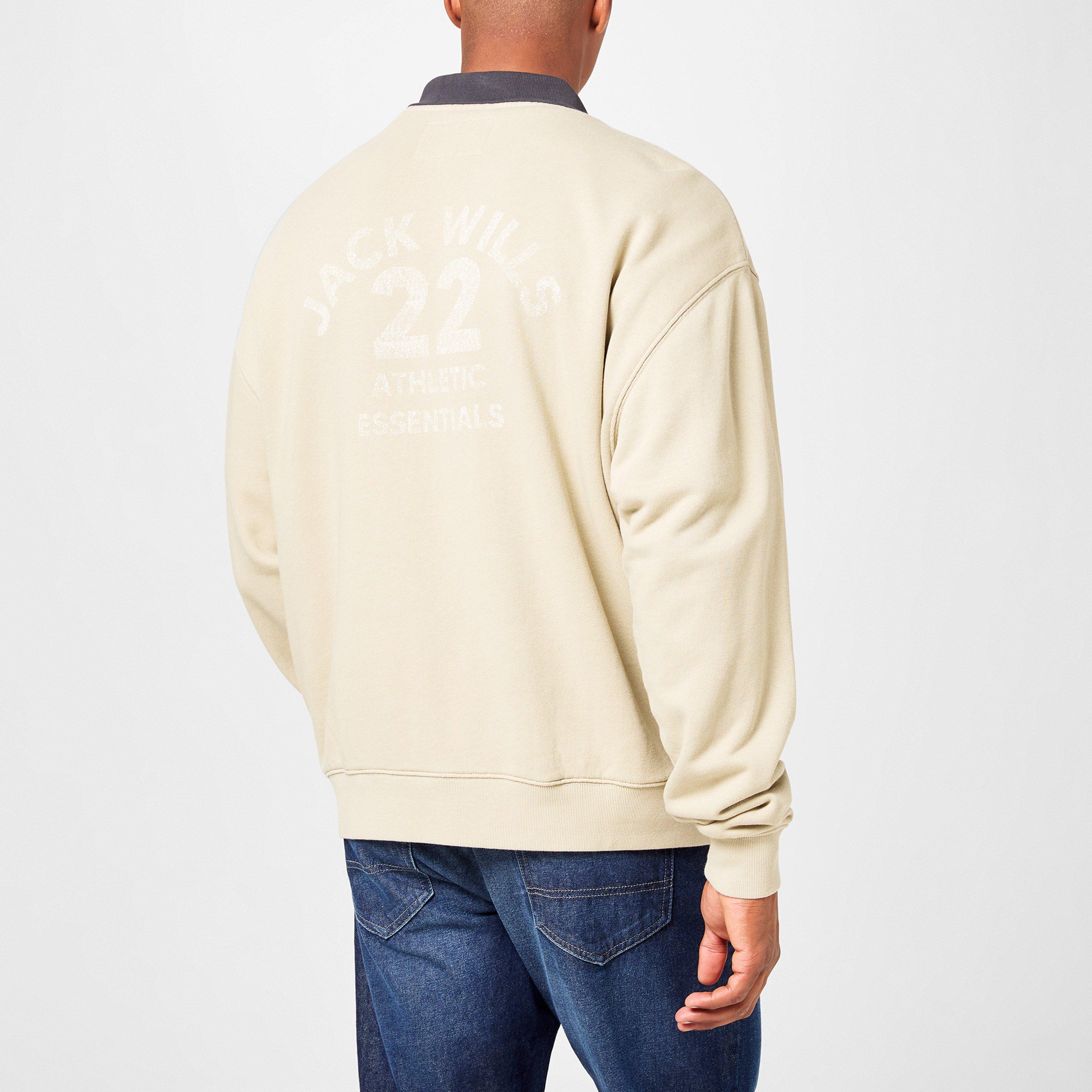 Pil - Jack Wills - Twill Collar Crew Sweatshirt - 4