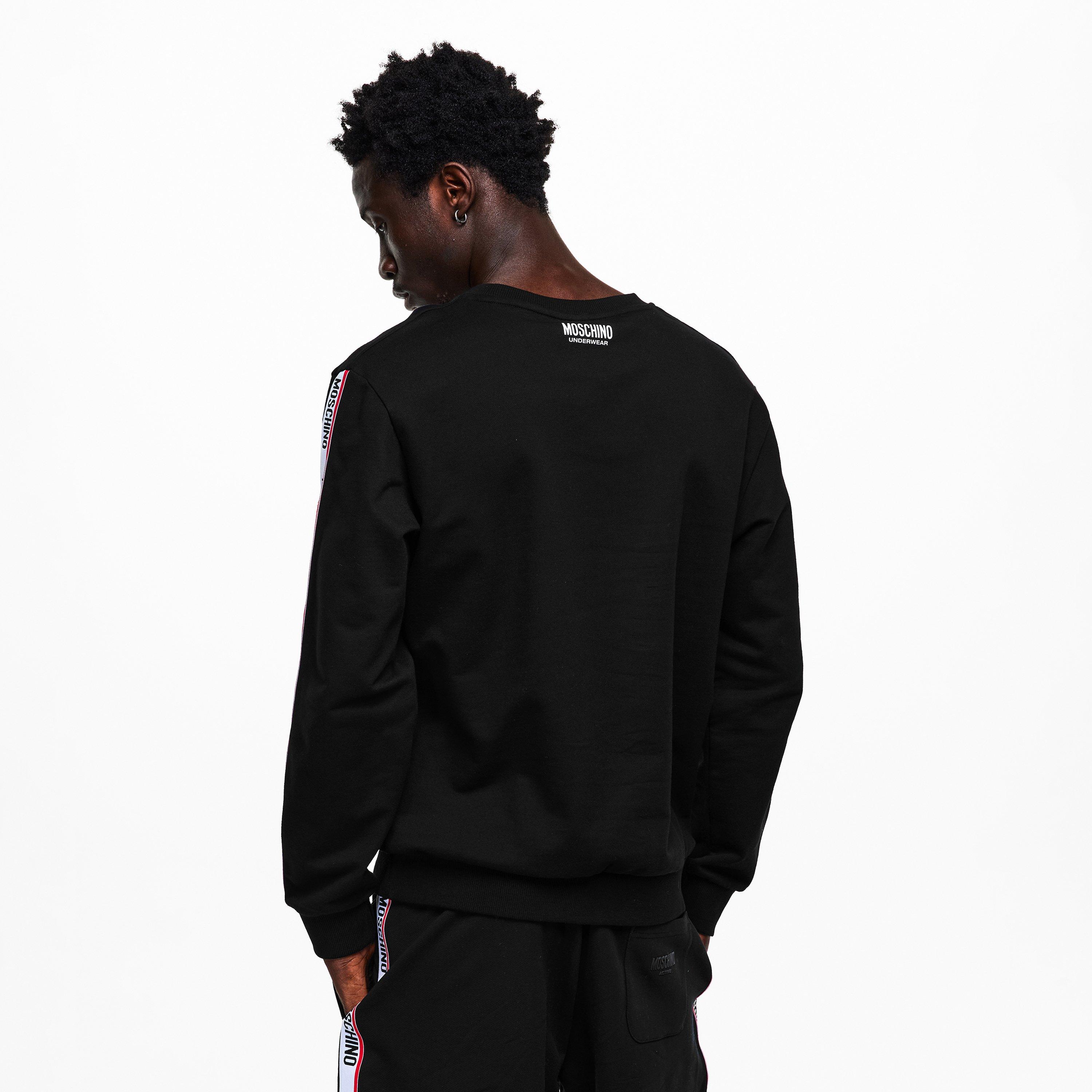 メンズウェア FIDES BACK MESH PUNCH CREW NECK SWEAT Moschino Underwear Tape Sweatshirt | FRASERS