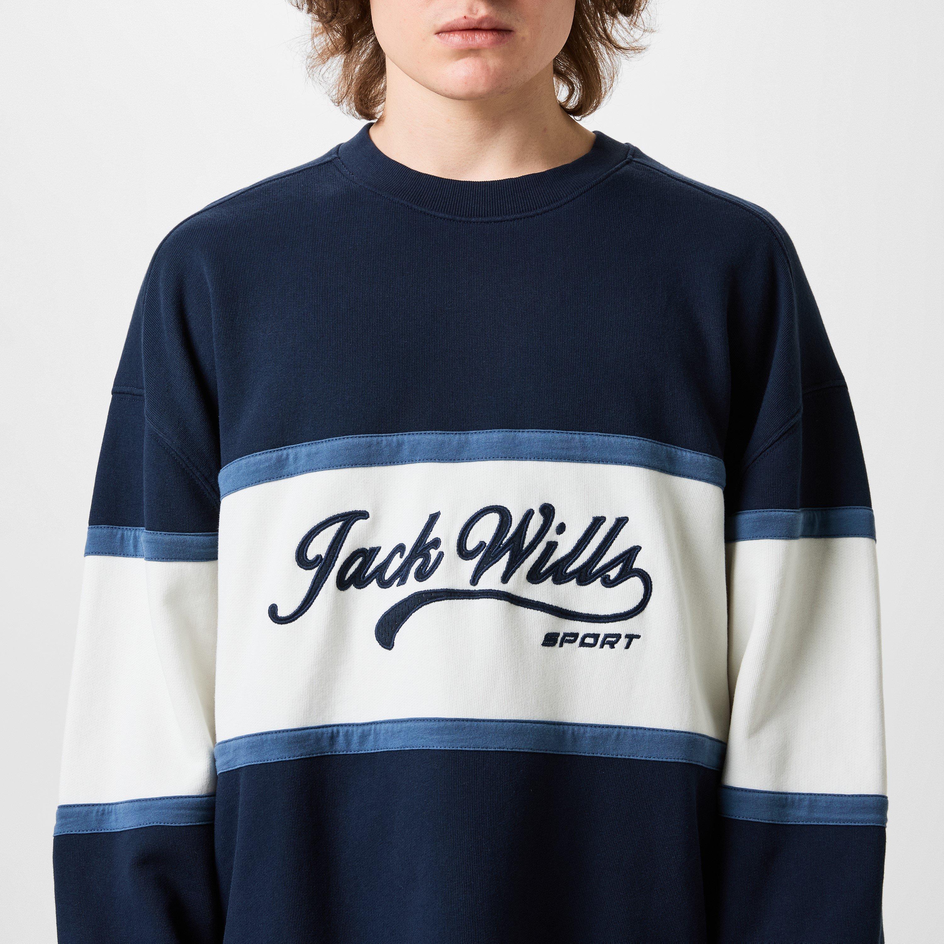 Navy - Jack Wills - Crew Neck Sweatshirt - 5