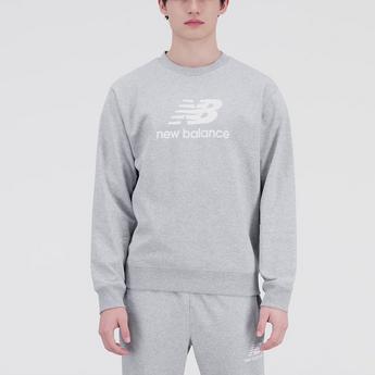 New Balance Essentials Stacked Logo Mens French Terry Sweatshirt