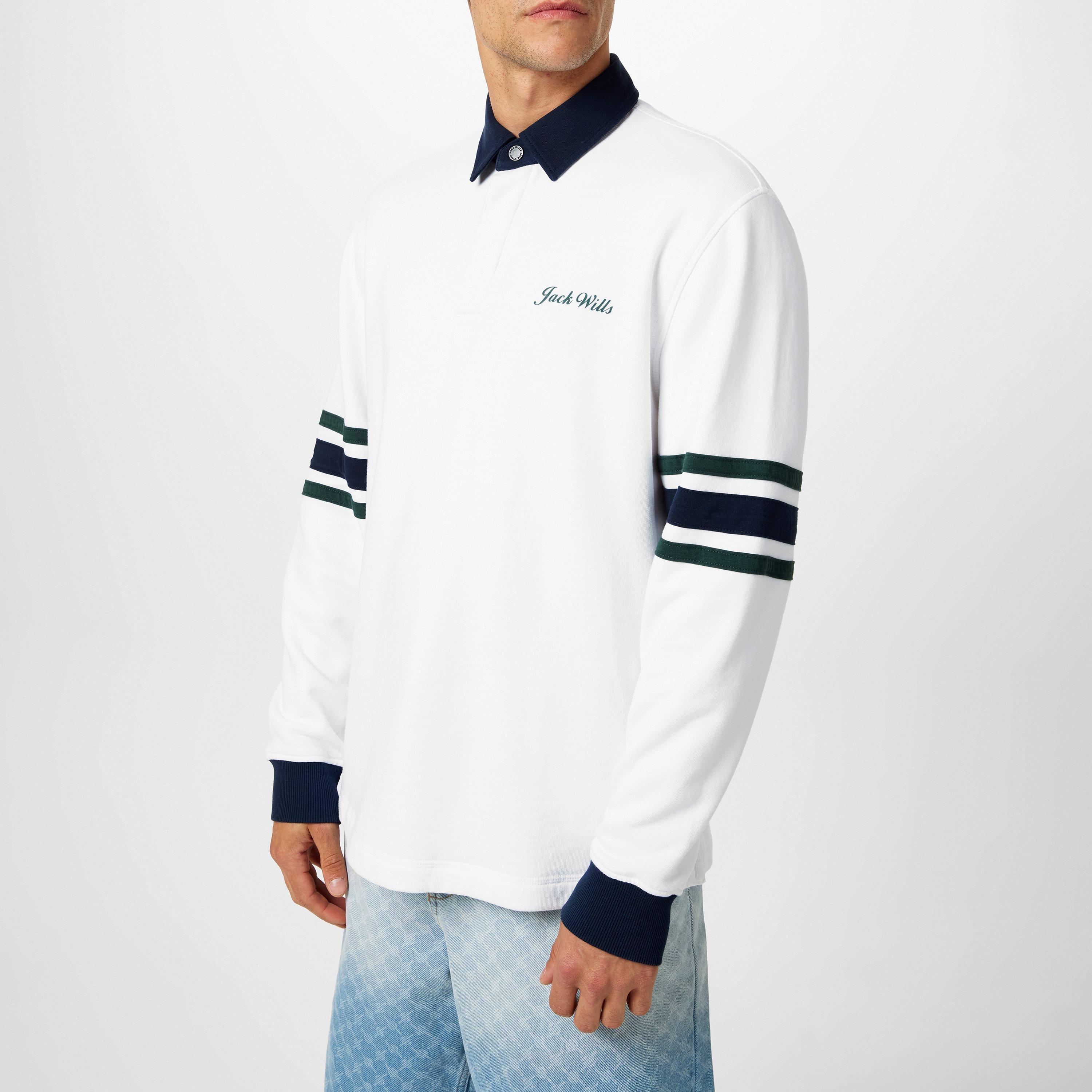 Cream - Jack Wills - JW Stripe Rugby Sweatshirt - 3