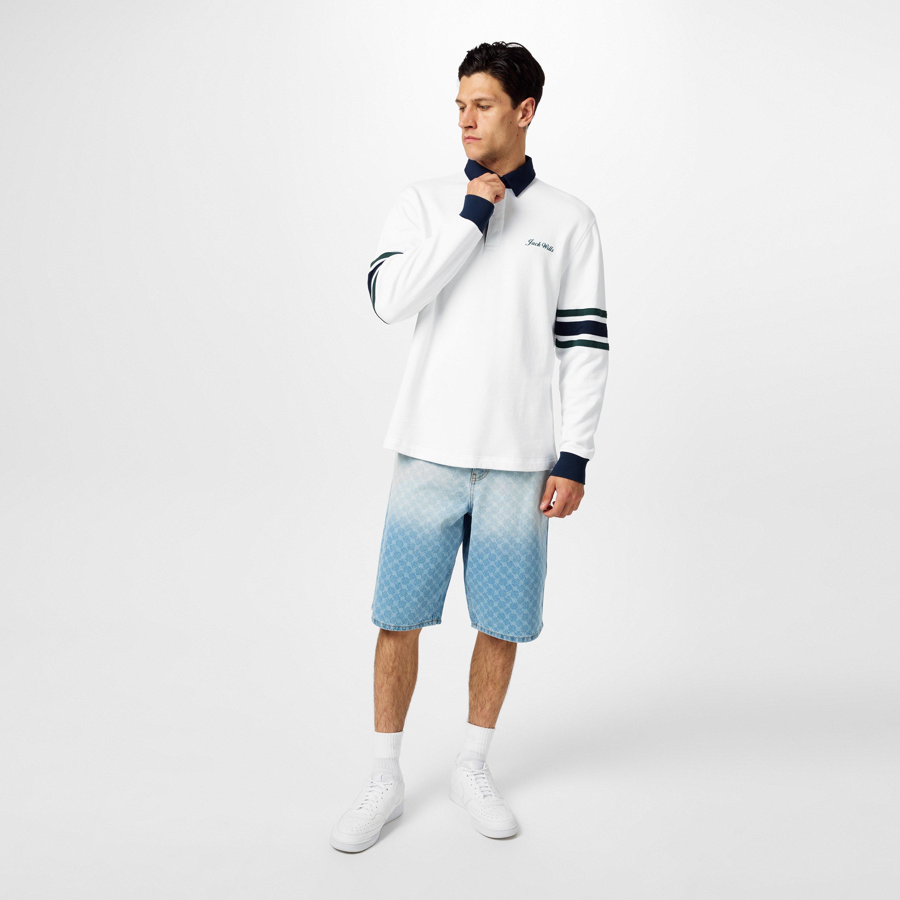 Cream - Jack Wills - JW Stripe Rugby Sweatshirt - 6