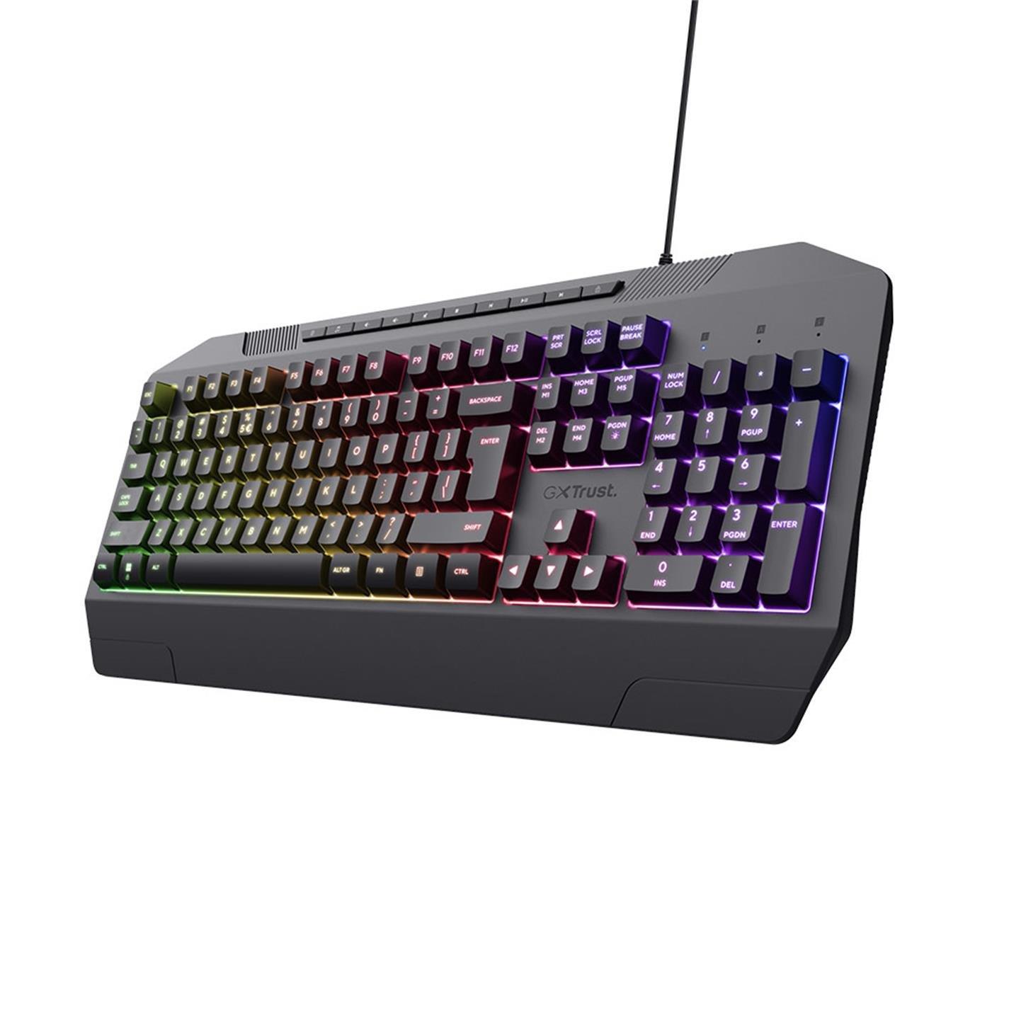 Crna - Trust - GXT 836 Evocx Gaming Keyboard (UK) - 2