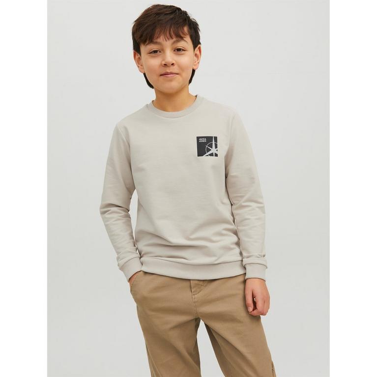 pop trading company logo crewneck sweatshirt black white - stonehenge t shirt - Jack Logo Sweatshirt Junior Boys - 1