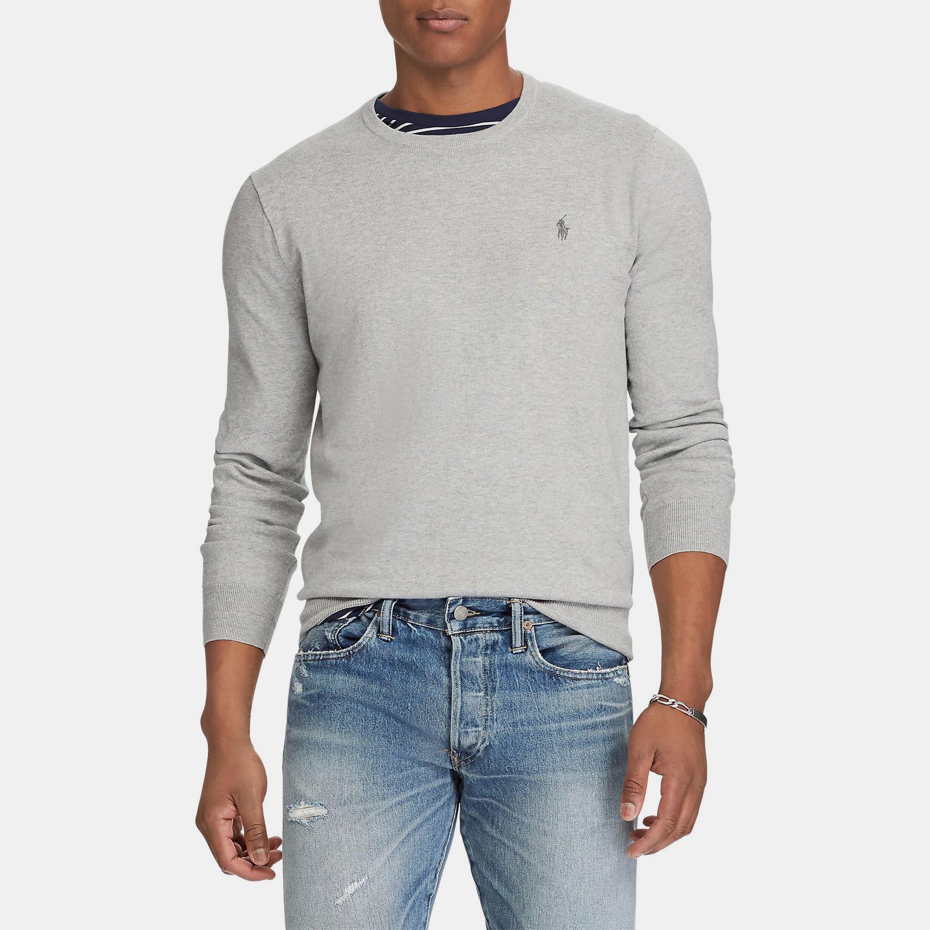Andover Heather - Polo Ralph Lauren - Pima Crew Neck Sweatshirt - 2