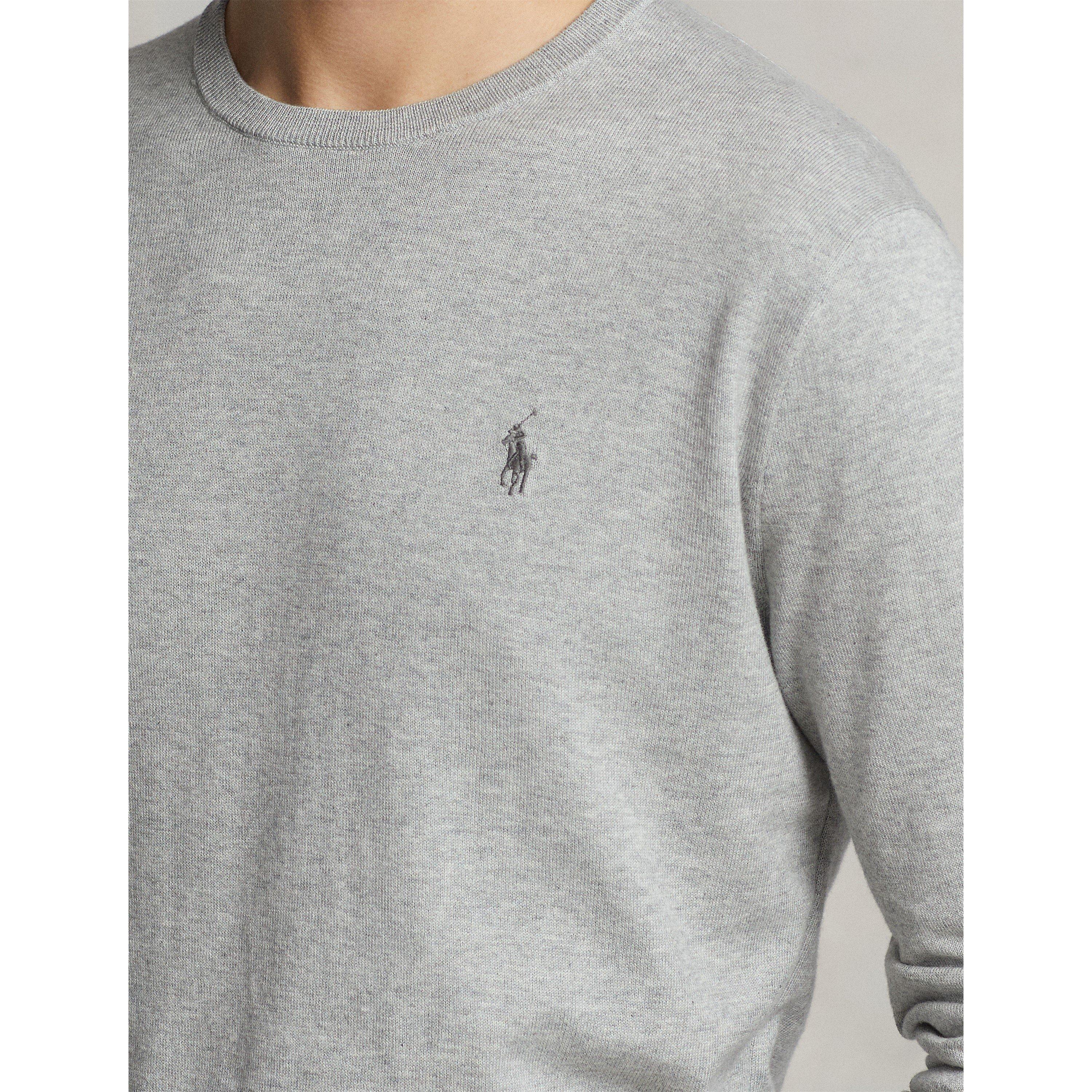 Andover Heather - Polo Ralph Lauren - Pima Crew Neck Sweatshirt - 5