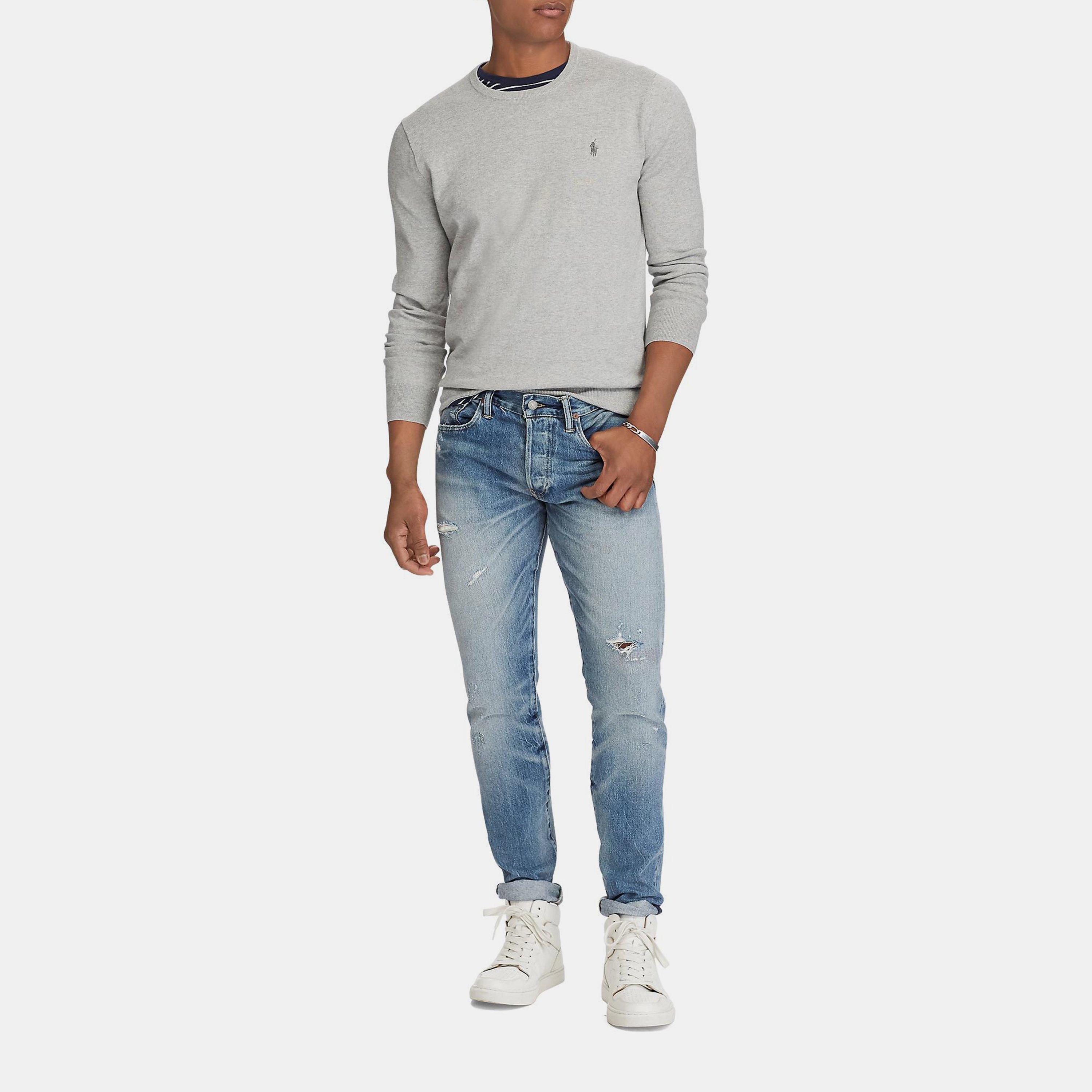 Andover Heather - Polo Ralph Lauren - Pima Crew Neck Sweatshirt - 4