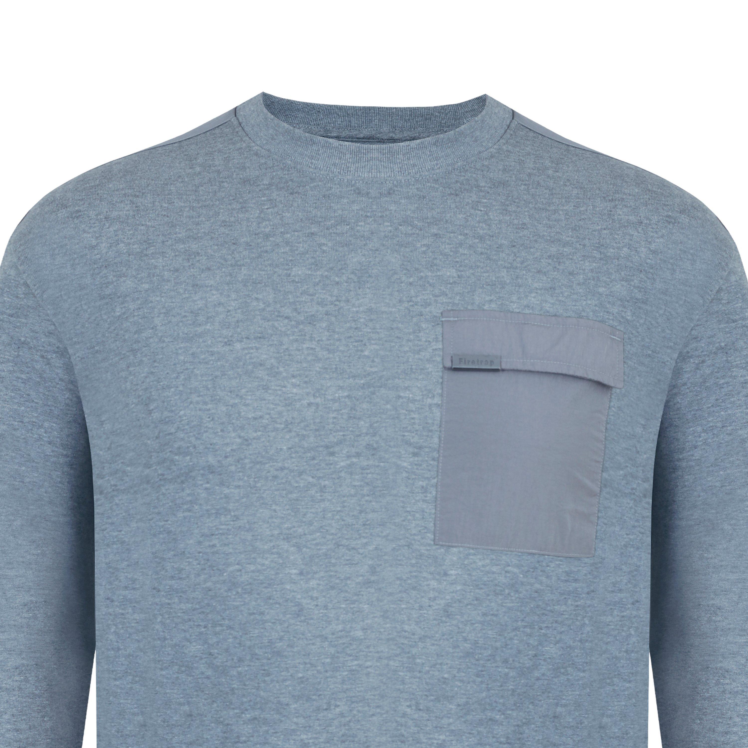 Grey Marl - Firetrap - Hybrid Sweatshirt - 6