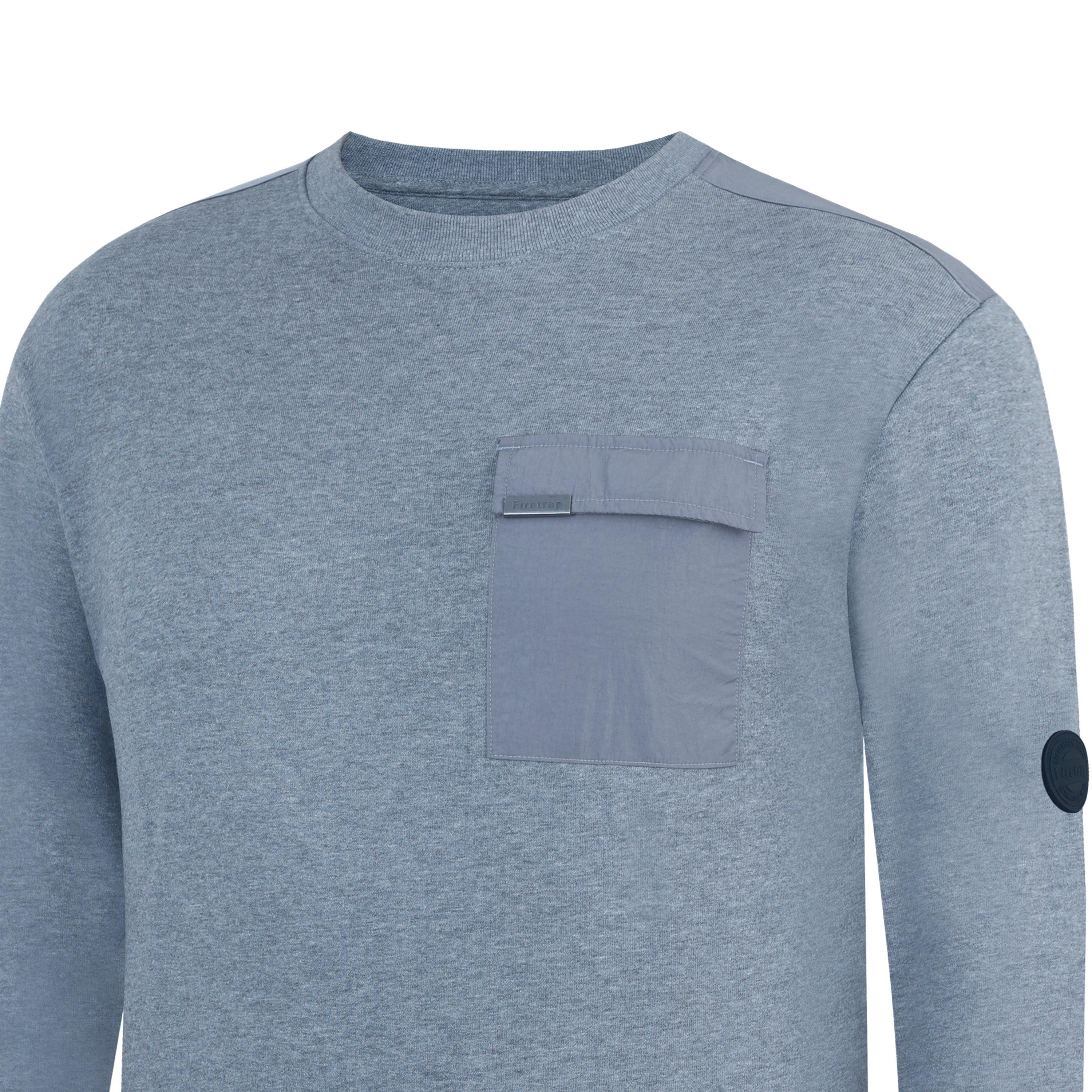 Grey Marl - Firetrap - Hybrid Sweatshirt - 7