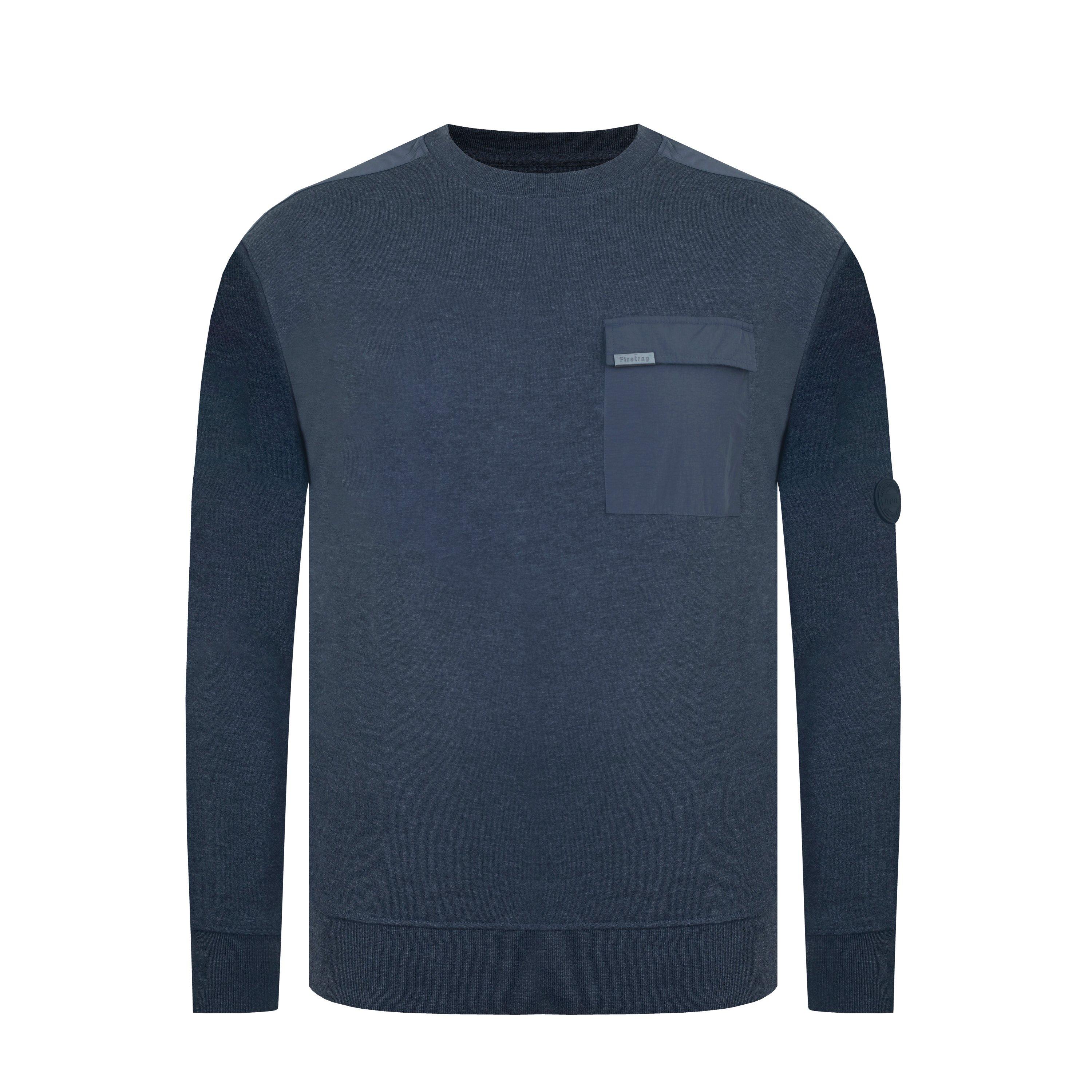 Kulsort meleret - Firetrap - Men's Hybrid Sweatshirt - 1