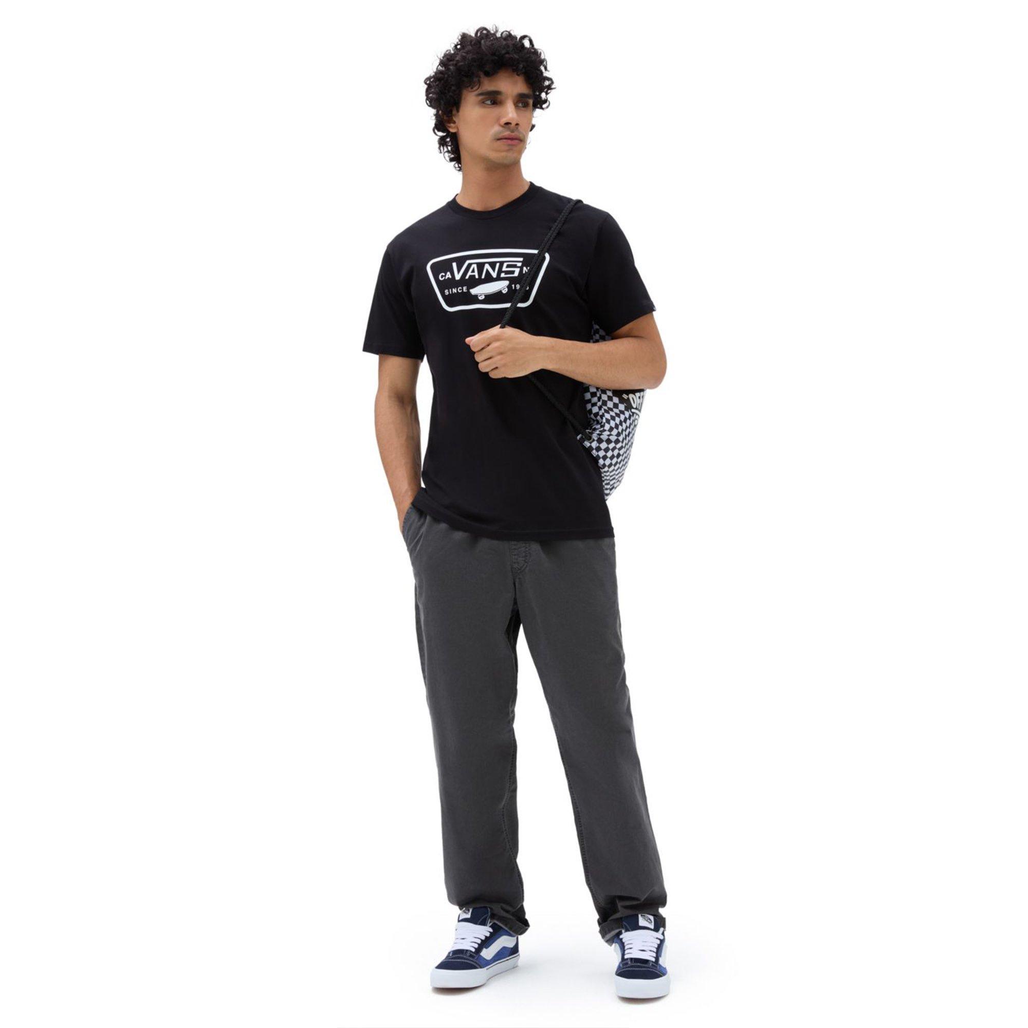 BLACK-WHITE - Vans - Adults Full Patch T-Shirt - 5