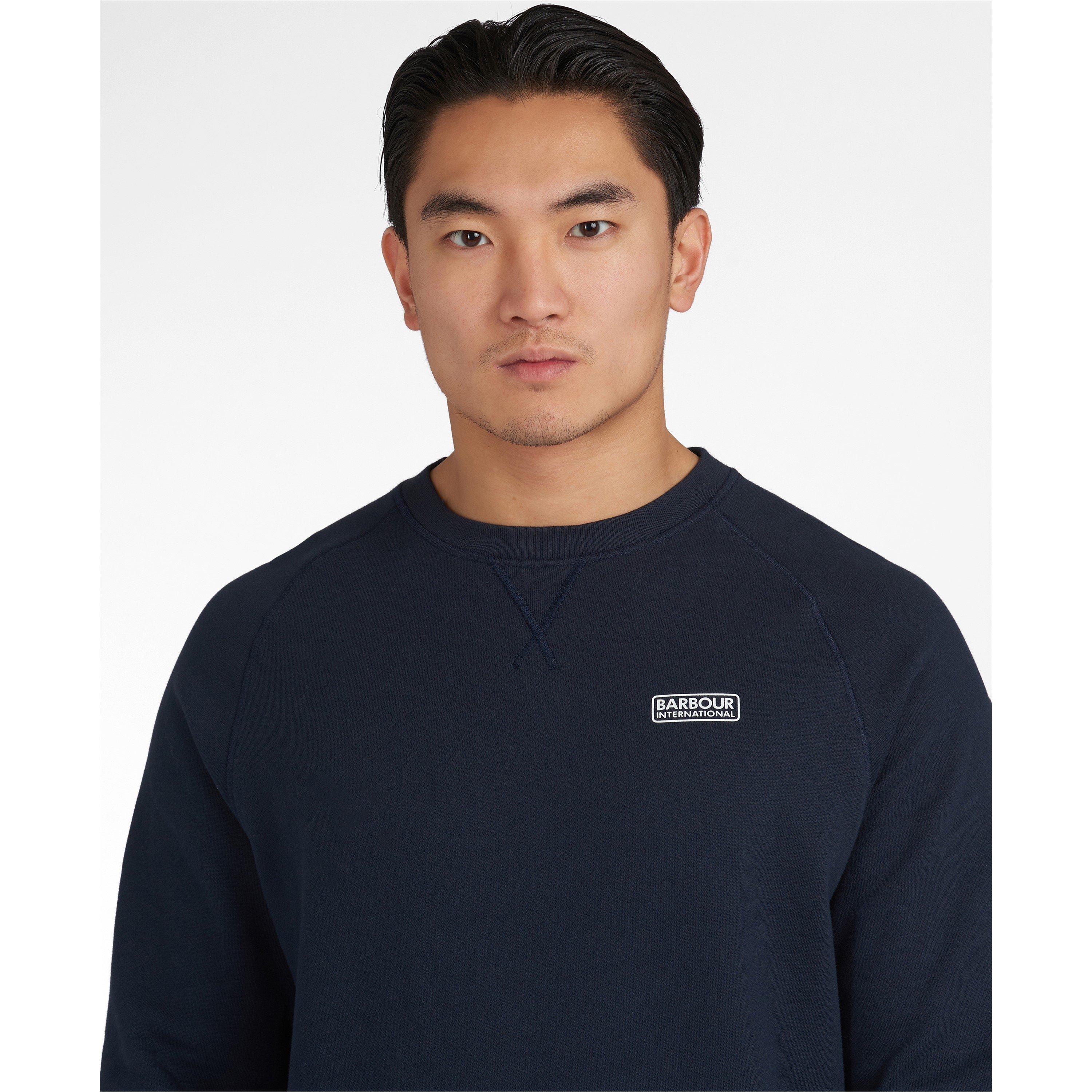 Navy - Barbour International - Mens Essential Sweatshirt - 5
