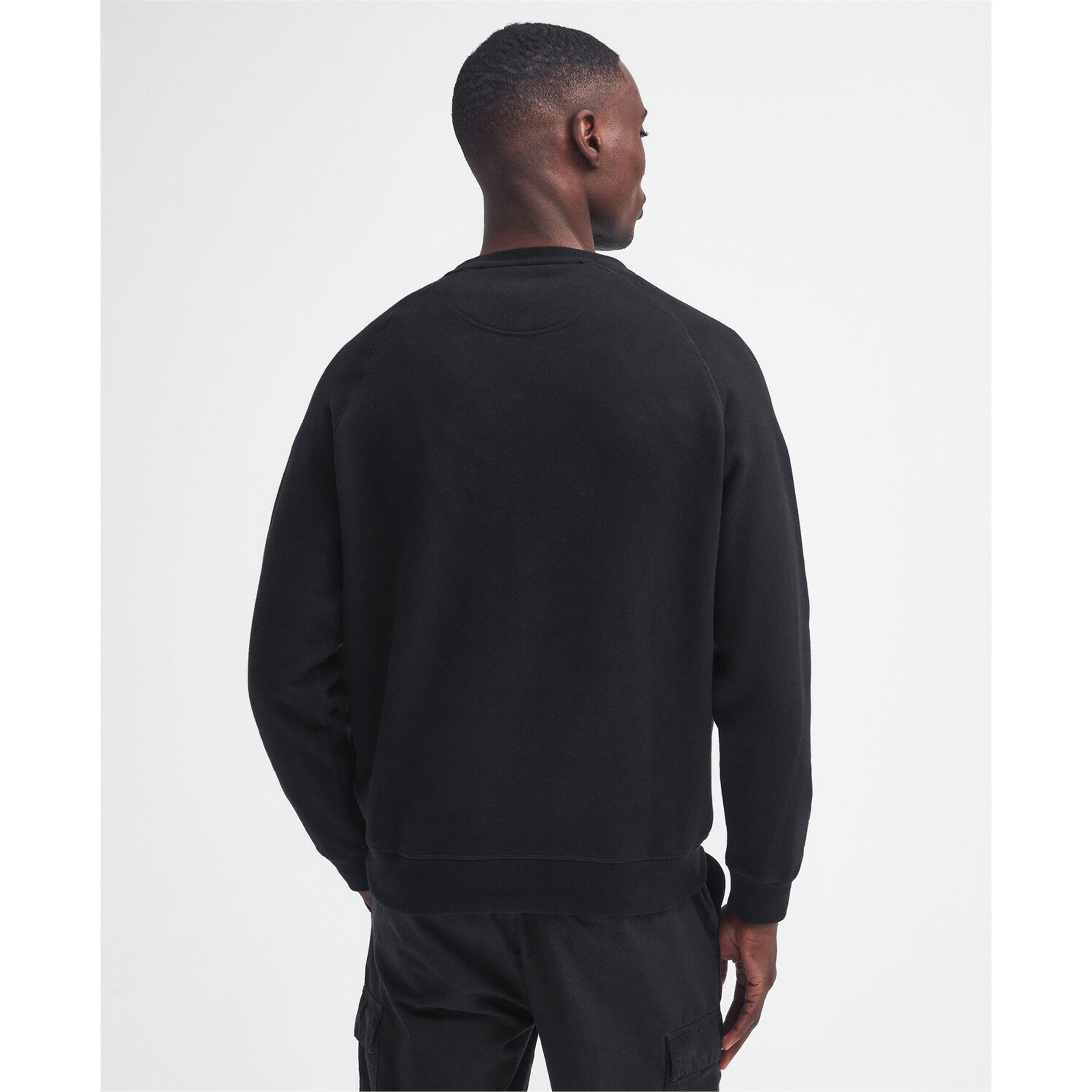 Black/Blk BK71 - Barbour International - Men's Essential Crew-neck Sweatshirt - 4