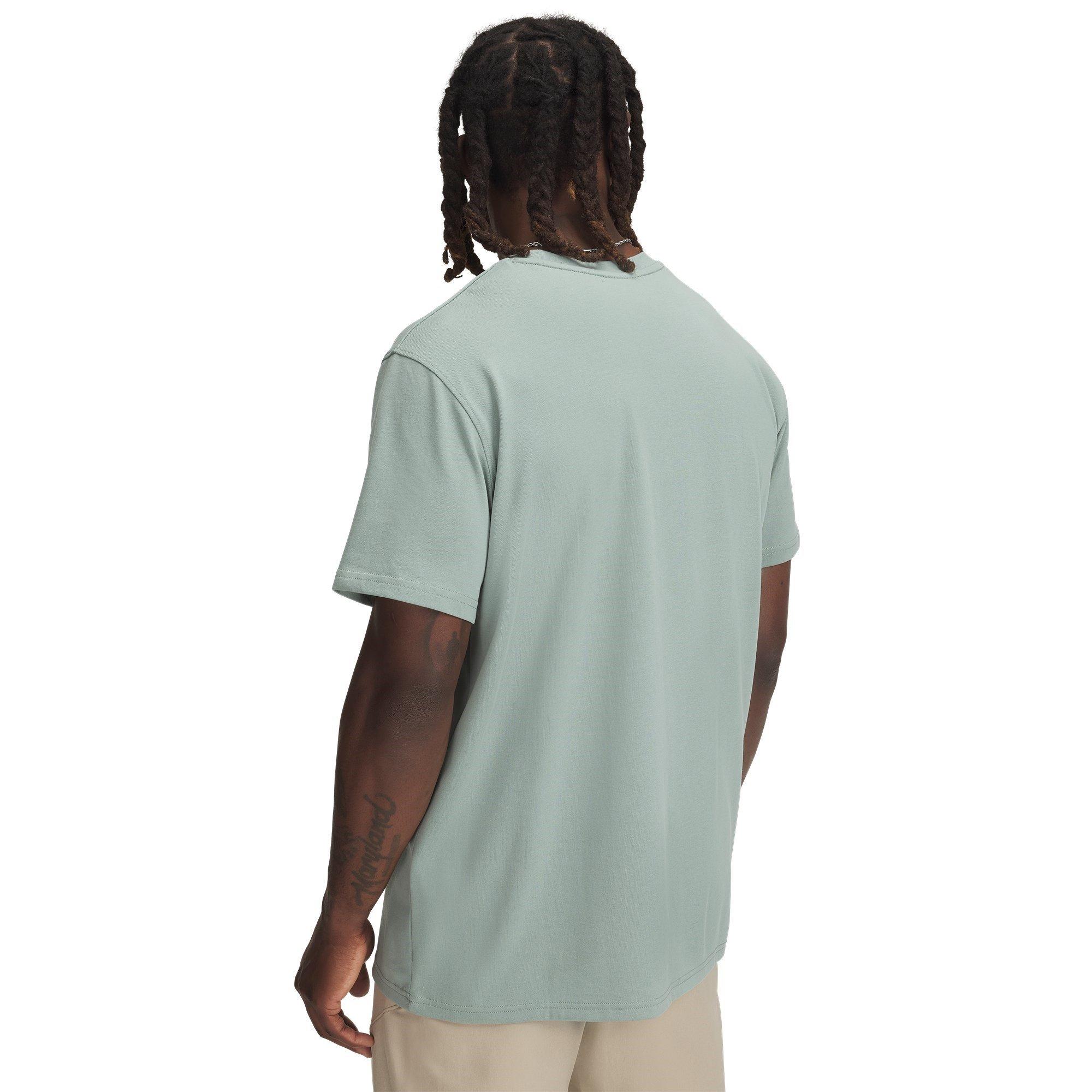 Vert - Under Armour - Logo Embroidered Heavyweight T-shirt Mens - 2