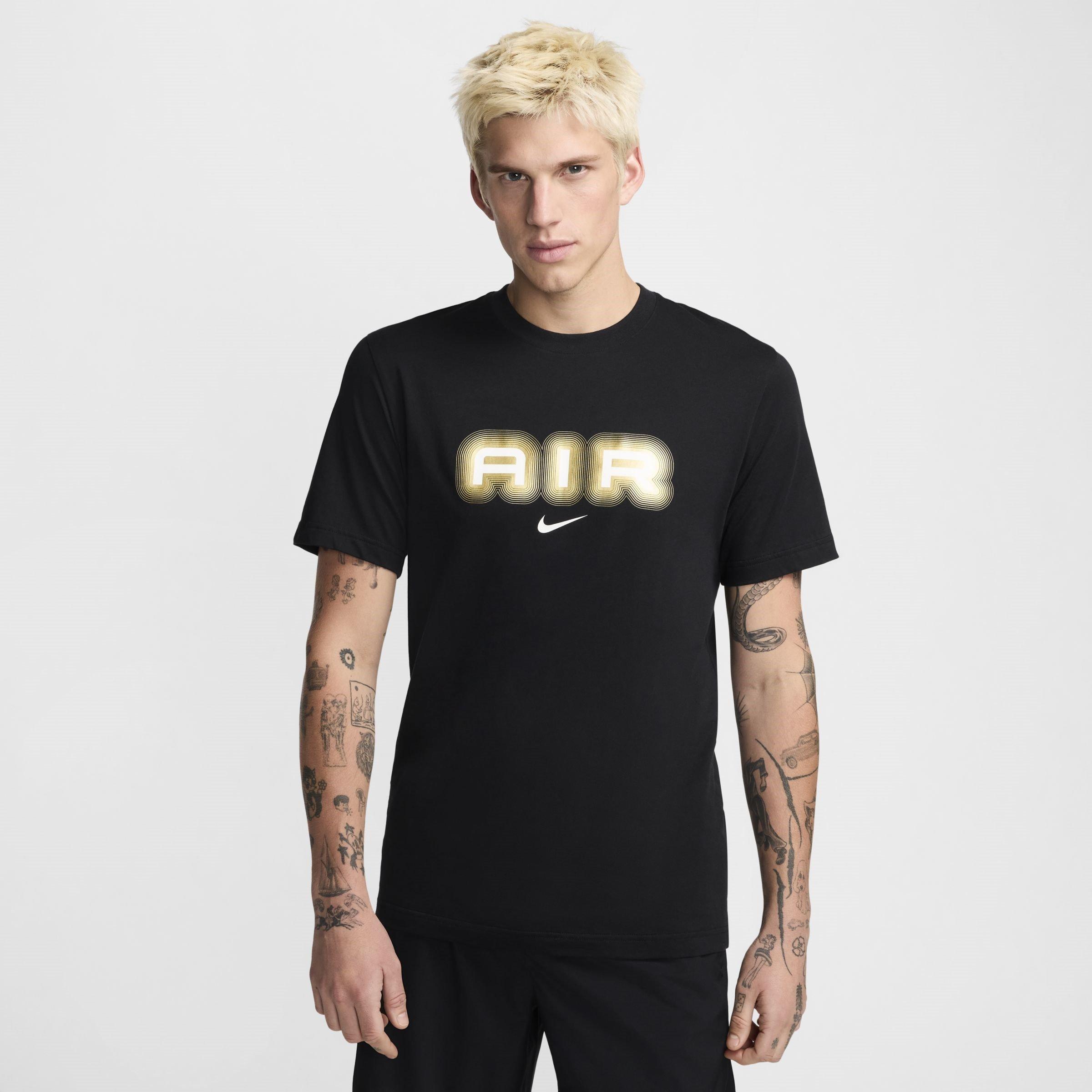 Black/Gold - Nike - M NSW SW AIR GRAPHIC TEE - 1