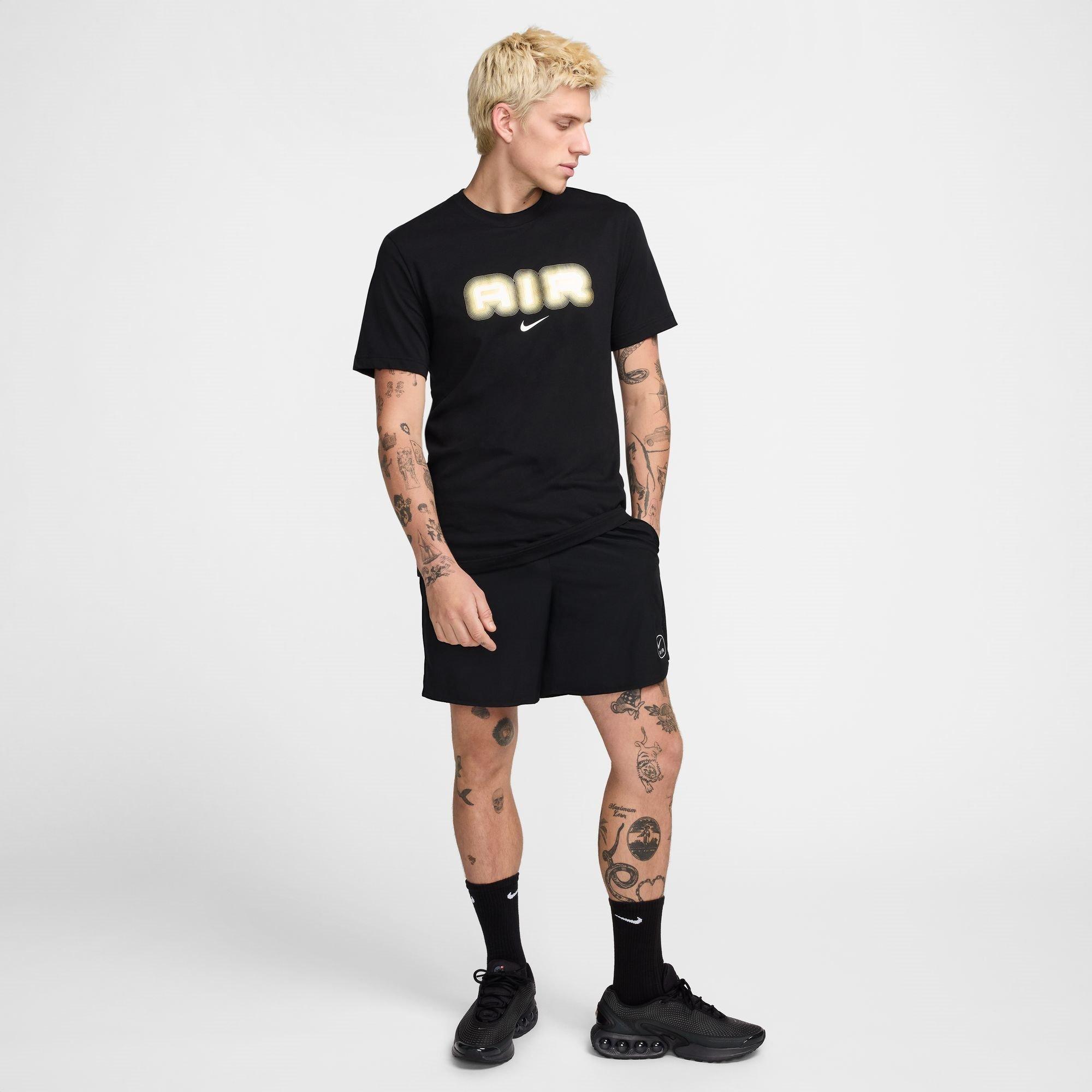 Black/Gold - Nike - M NSW SW AIR GRAPHIC TEE - 4